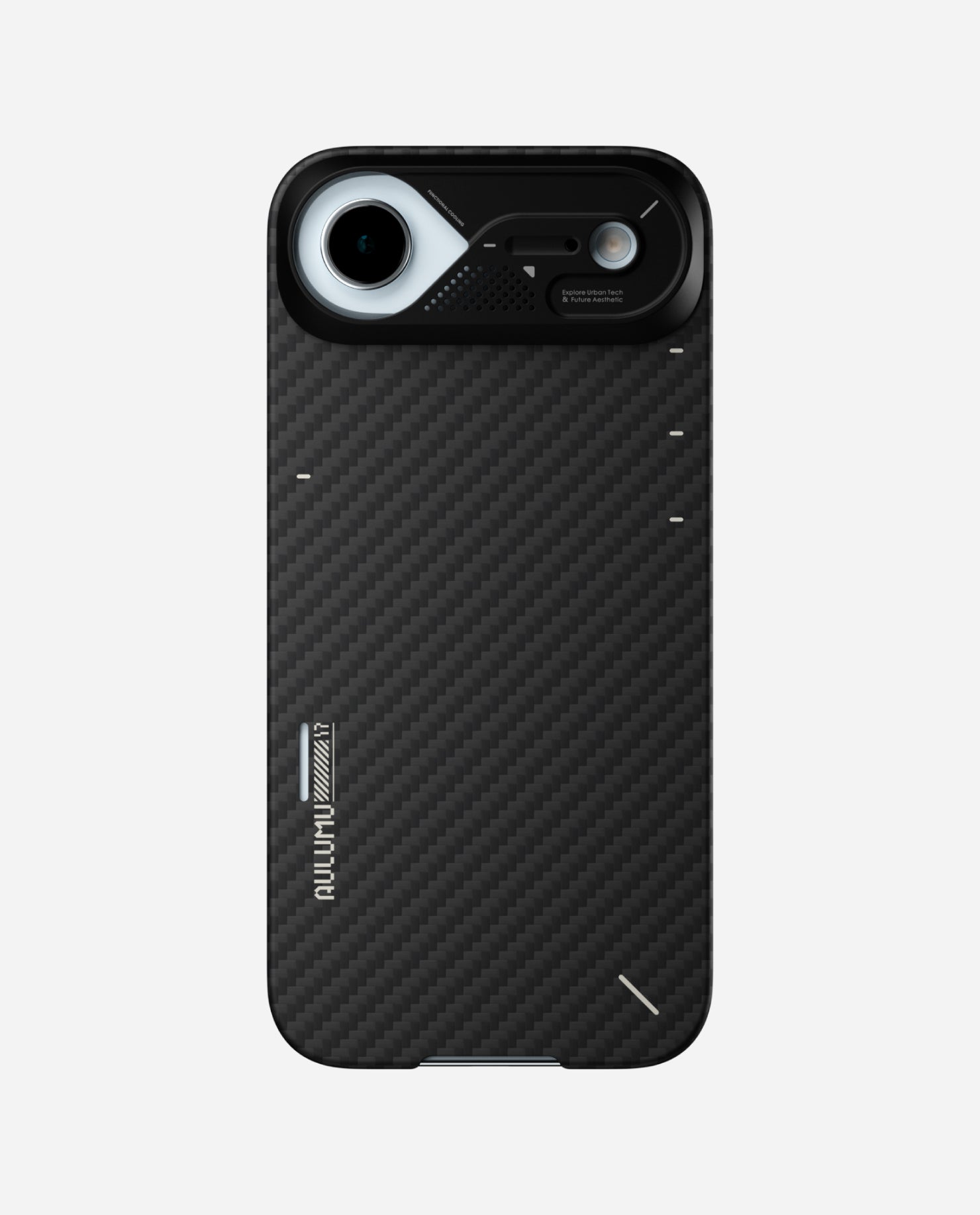 AULUMU A17 aramid fiber case for iPhone 17 Air with PC camera frame design