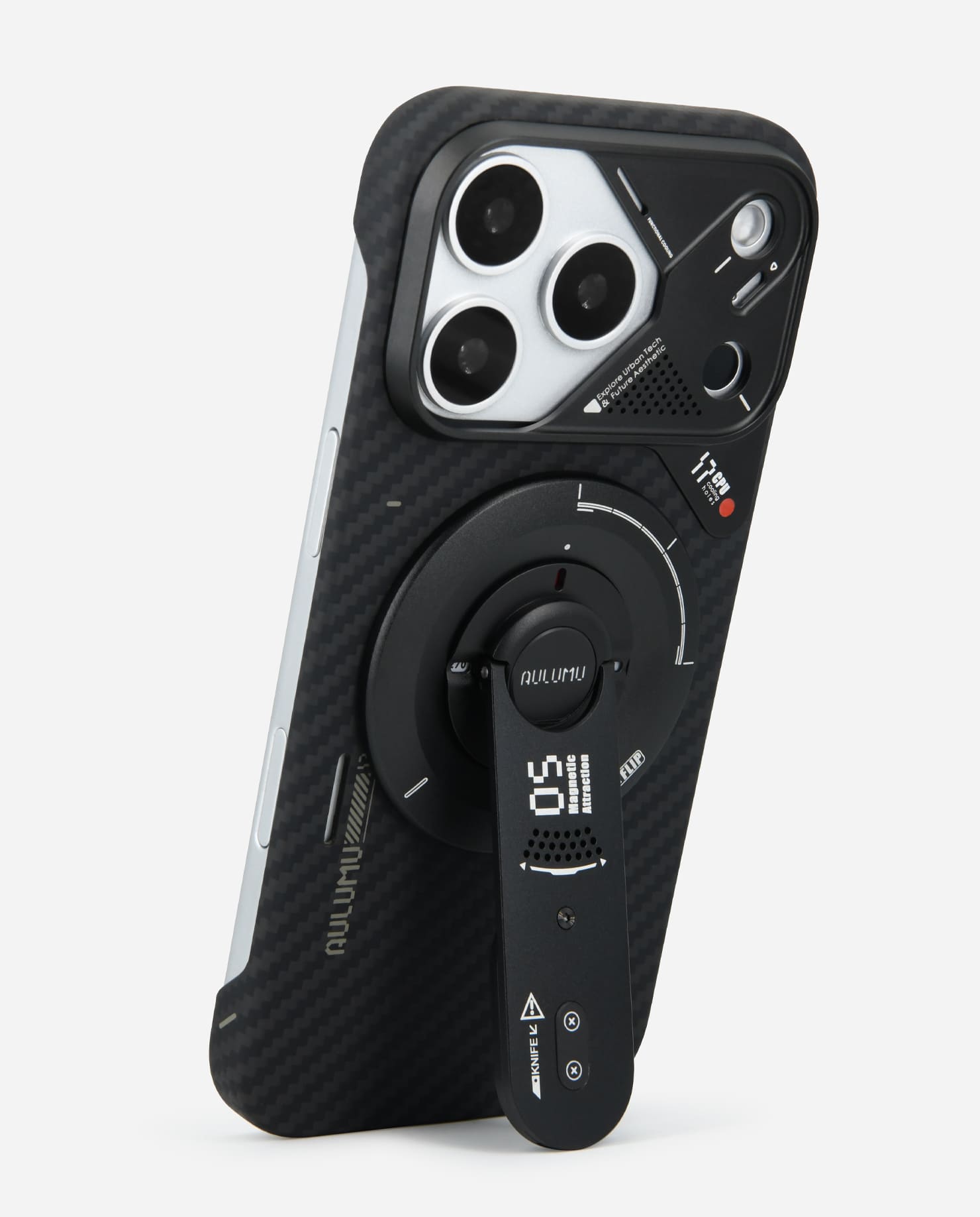 iPhone 17 Pro / Pro Max Aramid Fiber Case & G05 Air Next-Gen Hi-Per Magnetic Stand