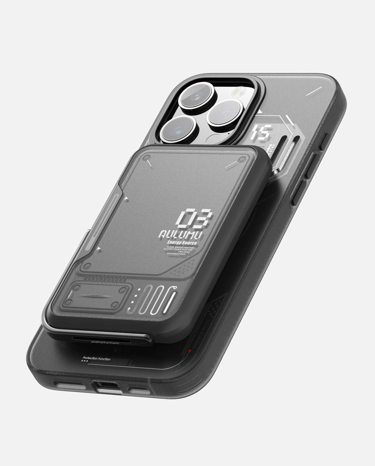 Black Magnetic Wireless Battery