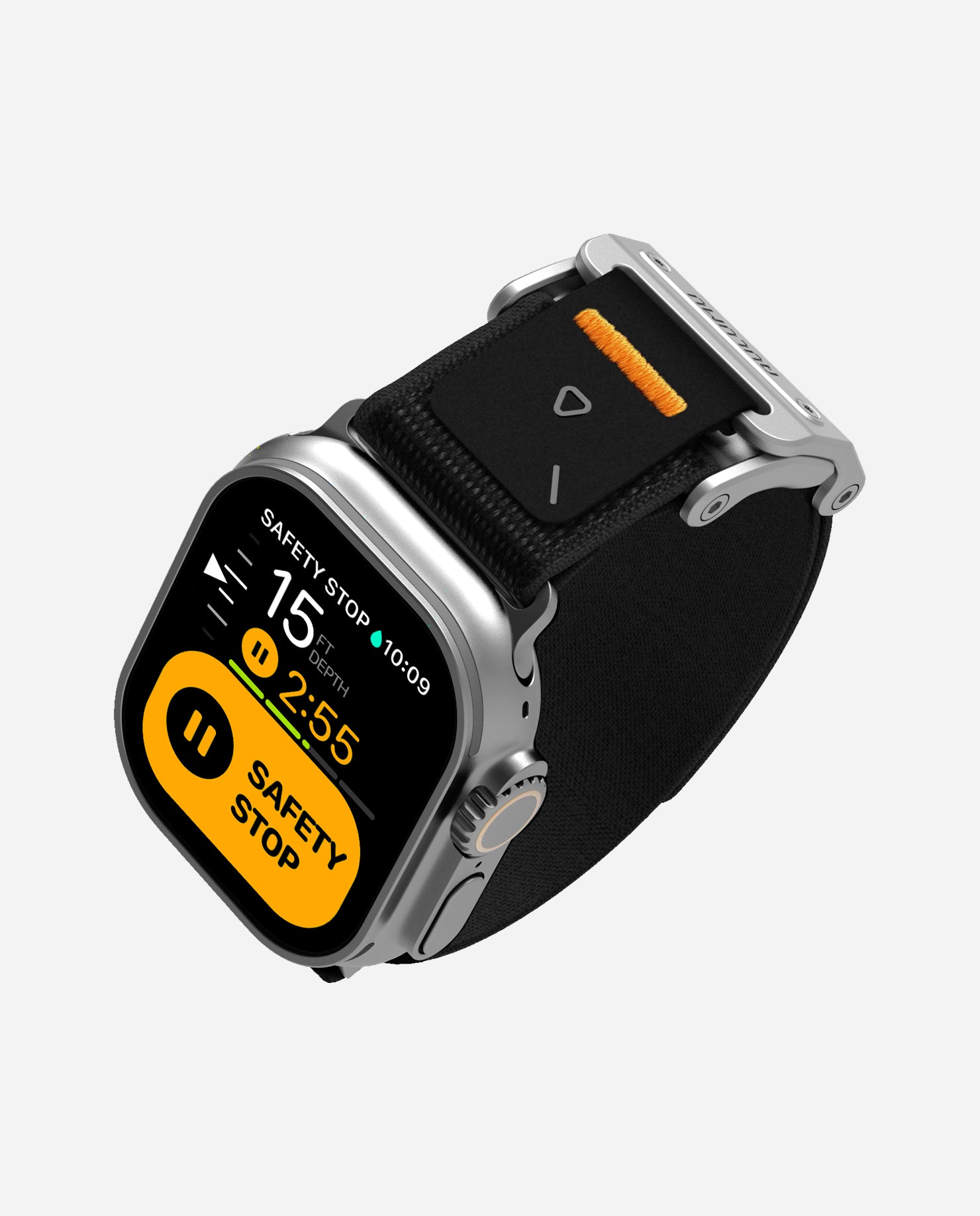 soft nylon band, rugged, lightweight, breathable and conformable to wear