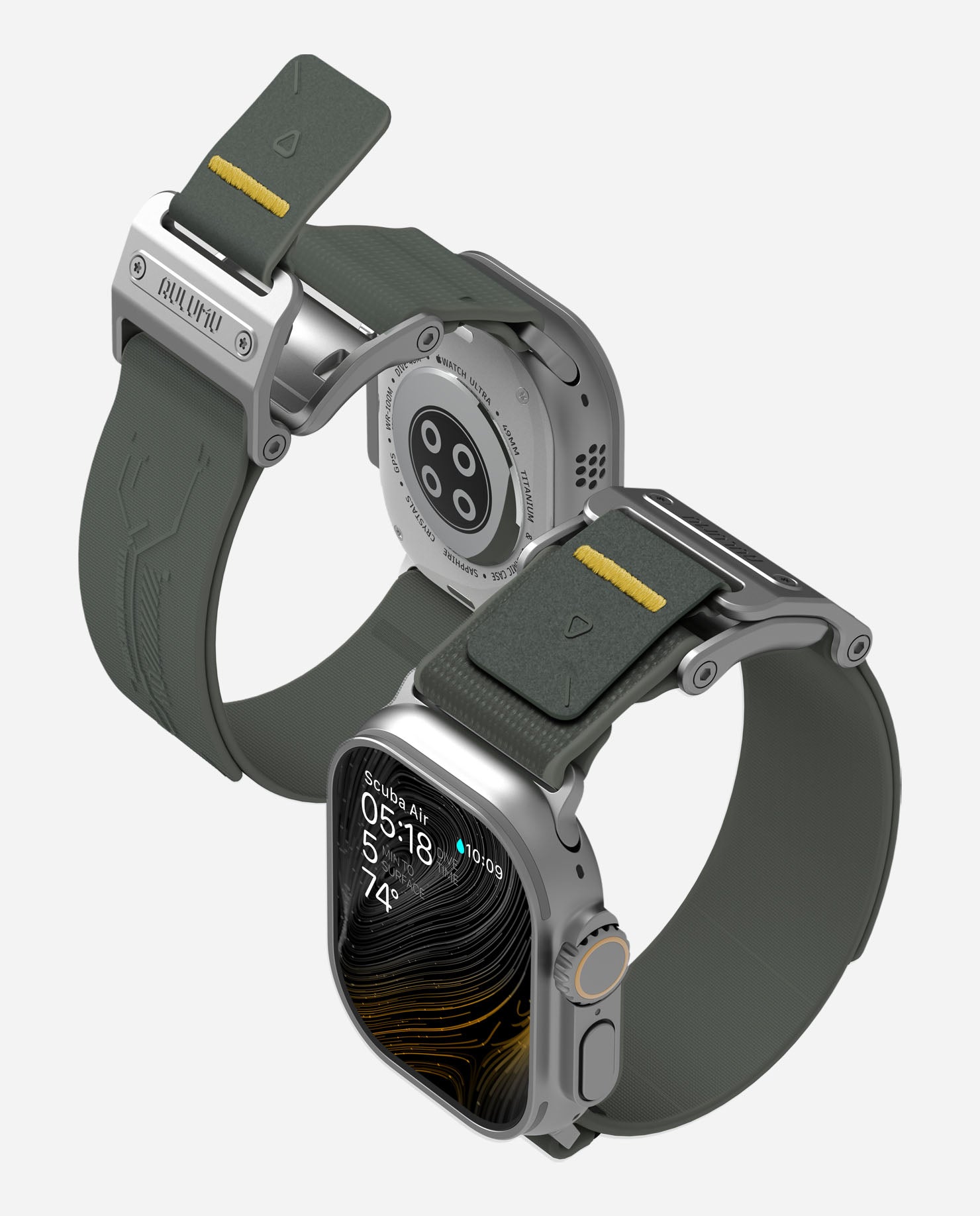 A11 Mag Buckle Slim Band for Apple Watch Series-aulumu