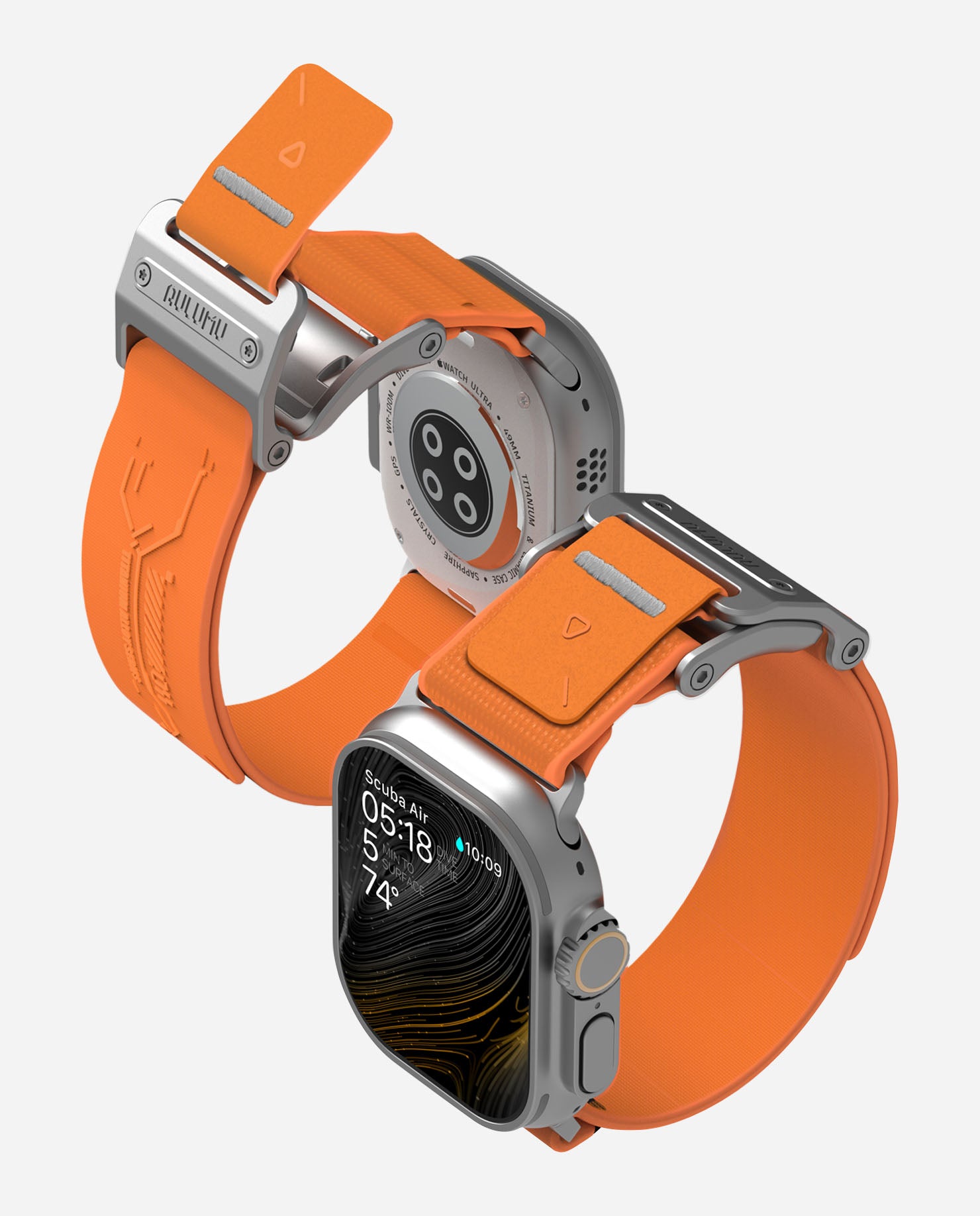 A11 Mag Buckle Slim Band for Apple Watch Series-aulumu