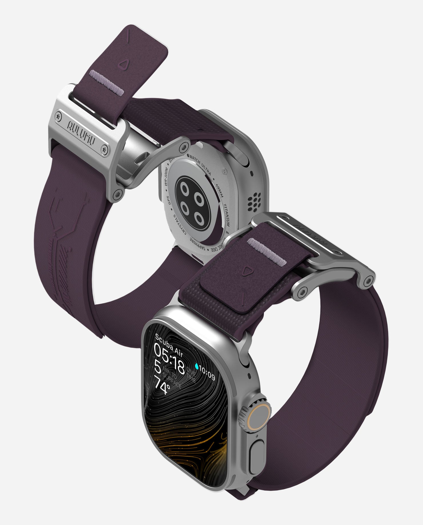 A11 Mag Buckle Slim Band for Apple Watch Series-aulumu