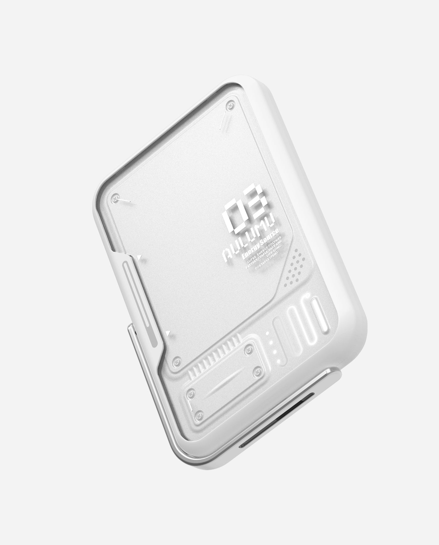 White Magnetic Wireless Battery