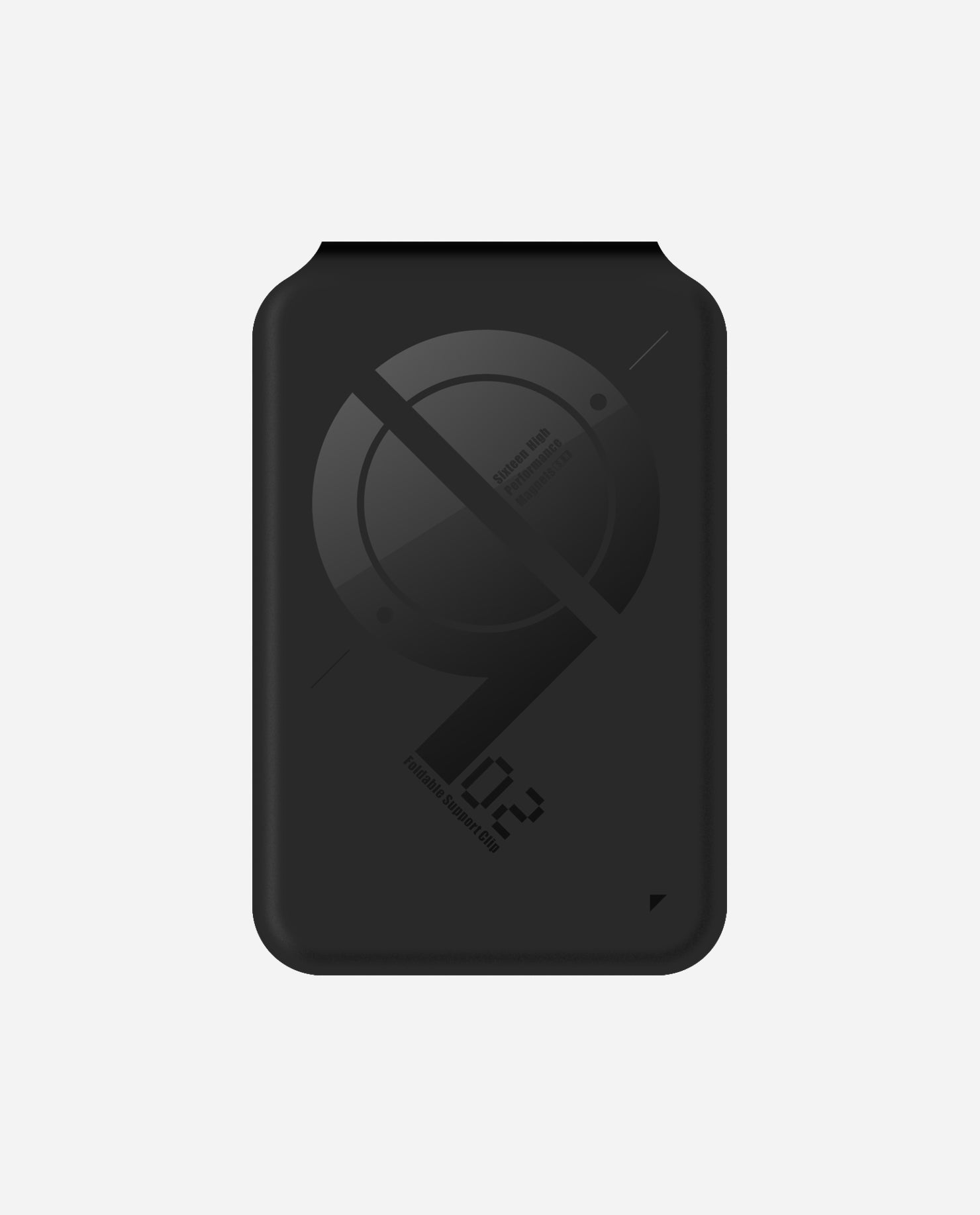 Black Slim Magnetic Flip Wallet