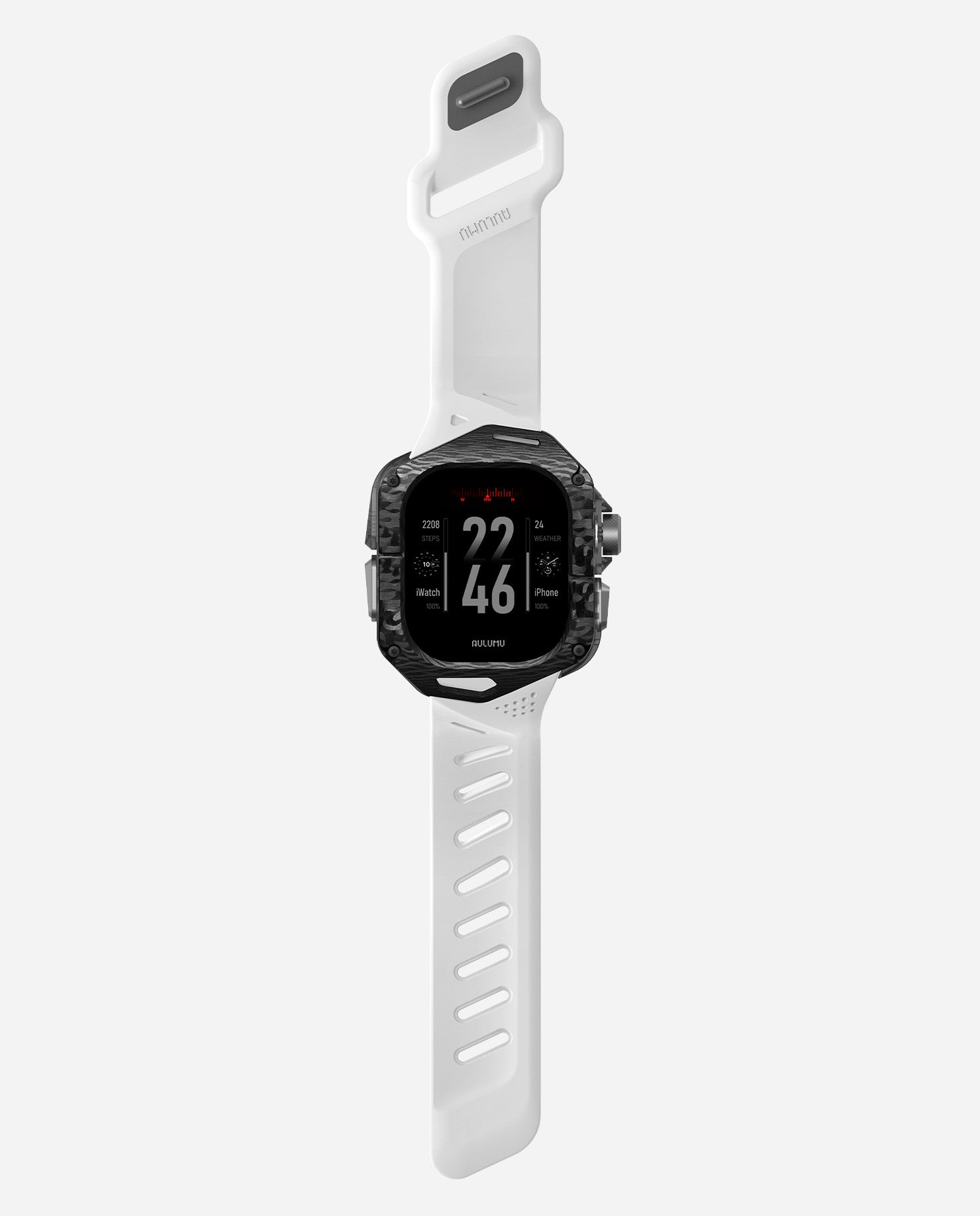 A01 Case with Band for Apple Watch Ultra | Carbon Fiber Cover | FKM Band