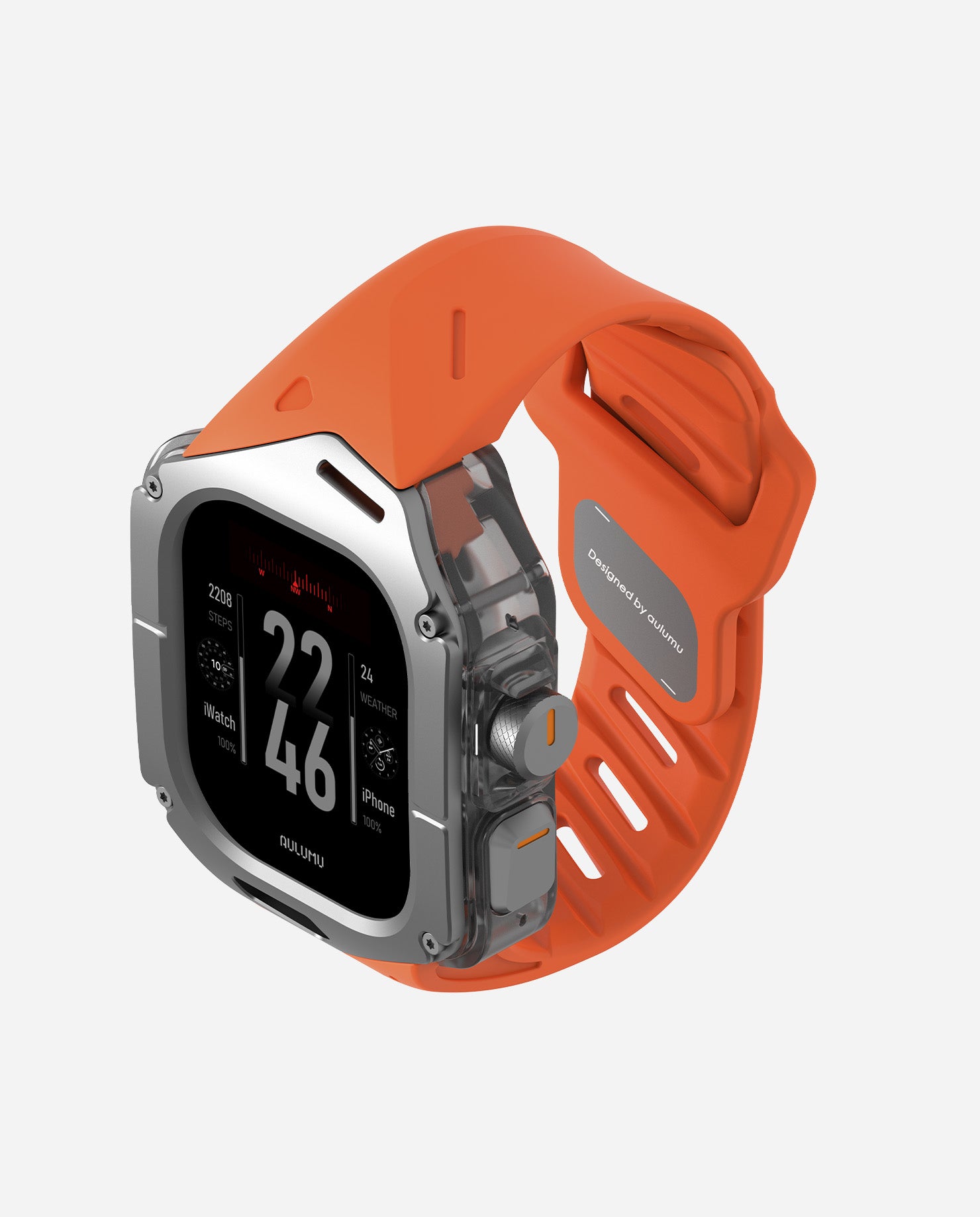 A01 Case with Band for Apple Watch Ultra 1/2/3 | Titanium Cover | FKM Band