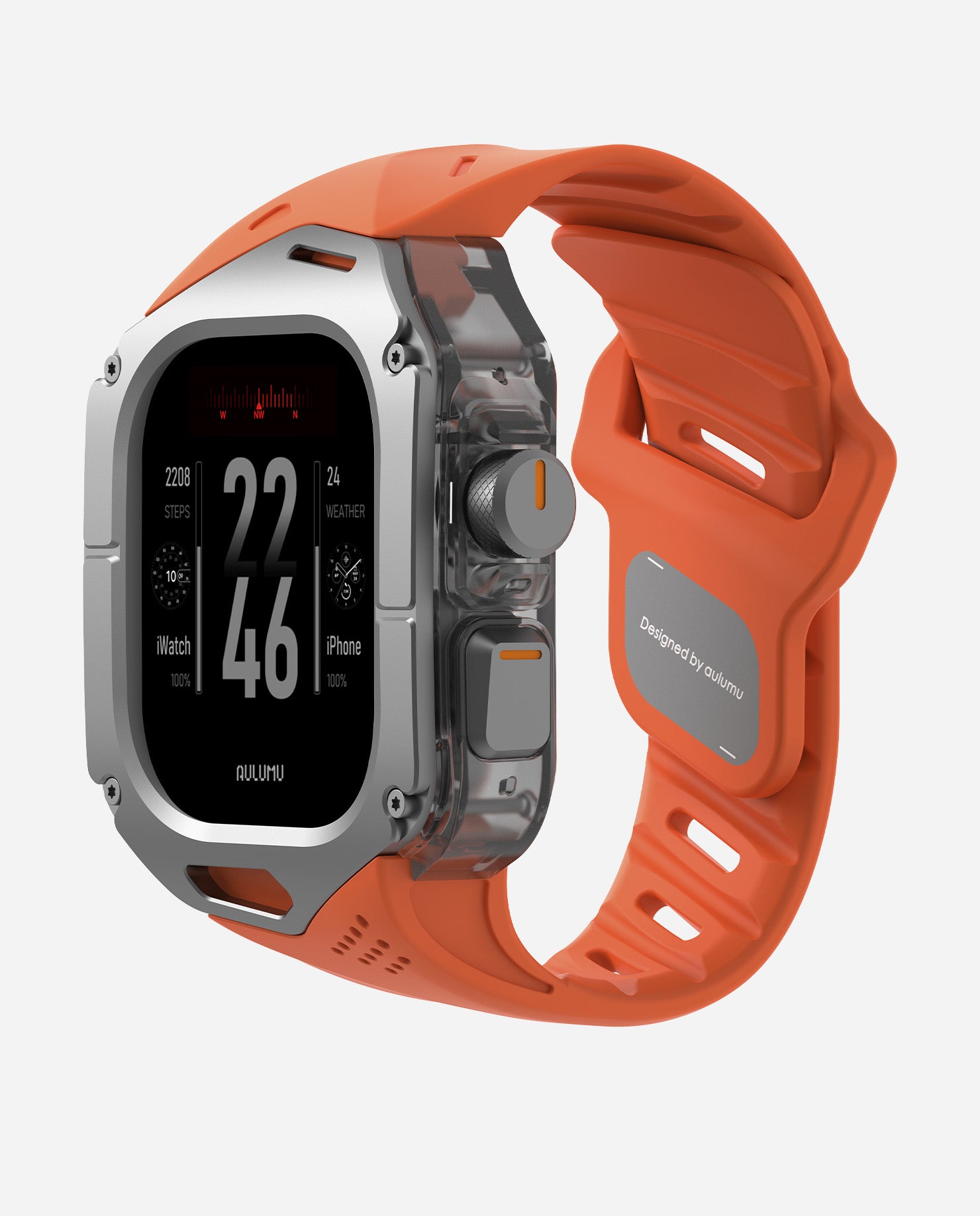 A01 Case with Band for Apple Watch Ultra | Titanium Cover | FKM Band