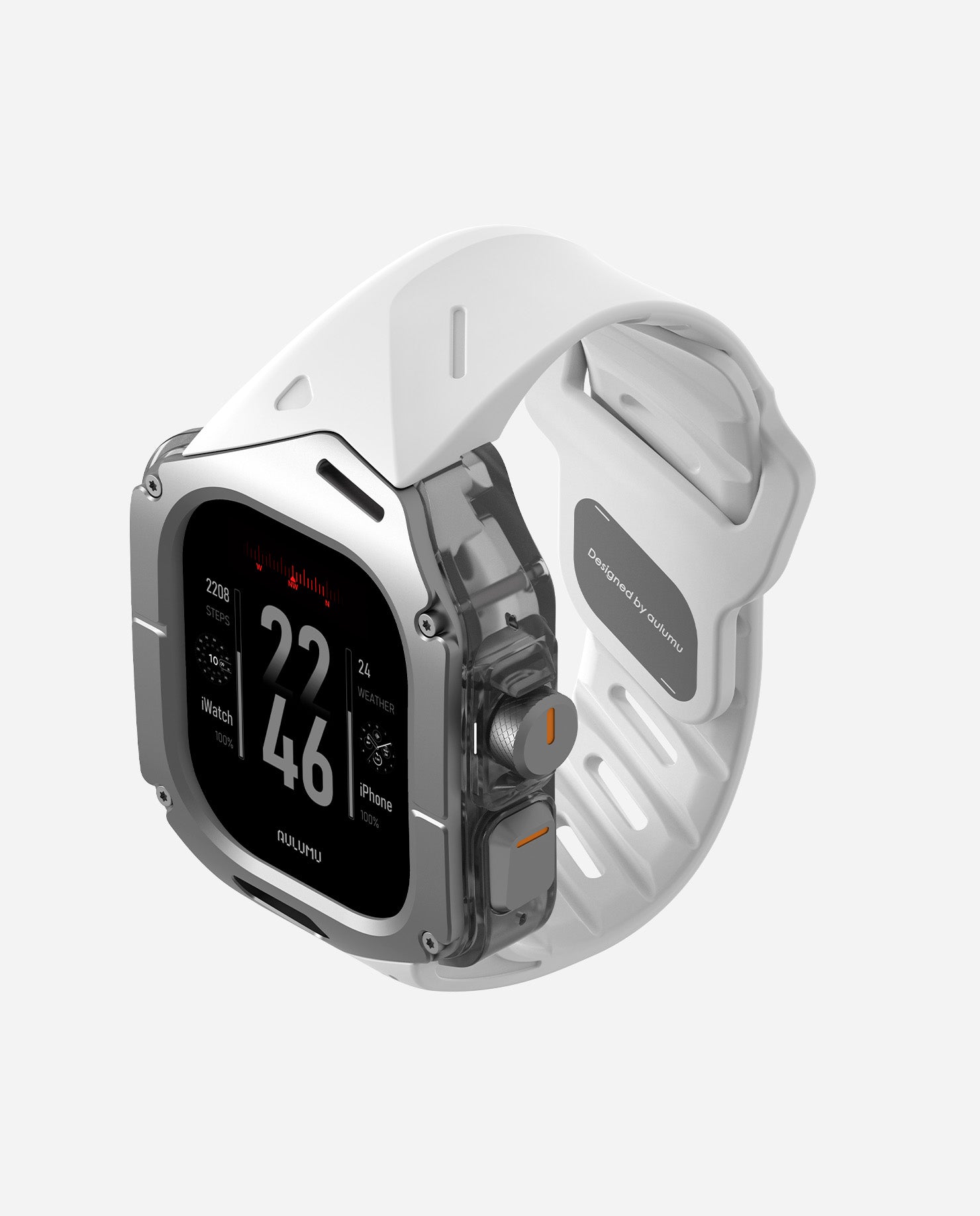 A01 Case with Band for Apple Watch Ultra 1/2/3 | Titanium Cover | FKM Band