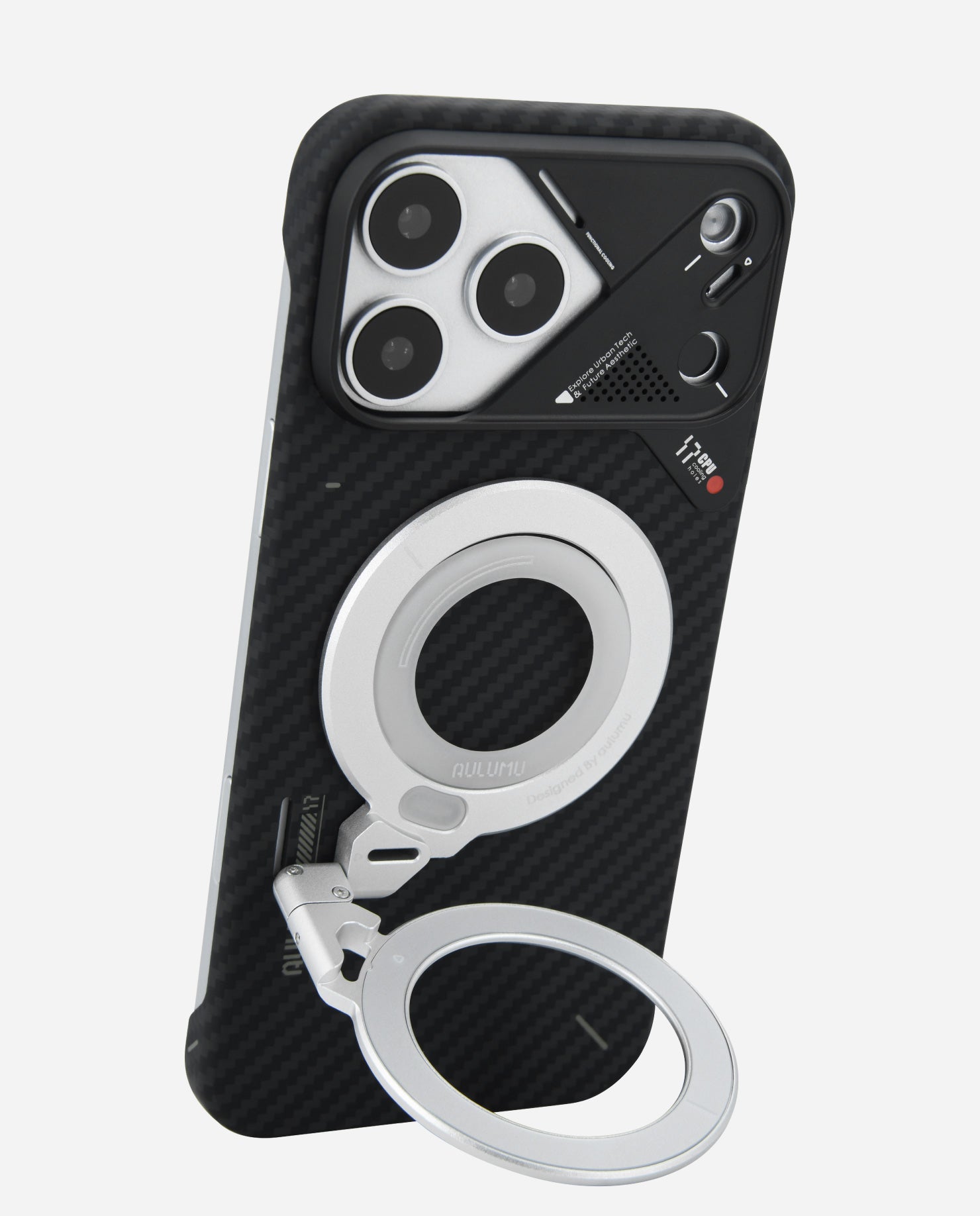iPhone 17 Series Aramid Fiber Case & G09 Infinite 360° MagSafe Stand