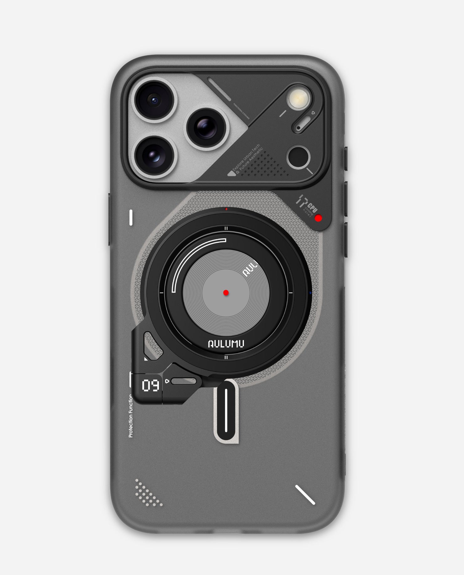 iPhone 17 Series Frosted Case & G09 Infinite 360° MagSafe Stand