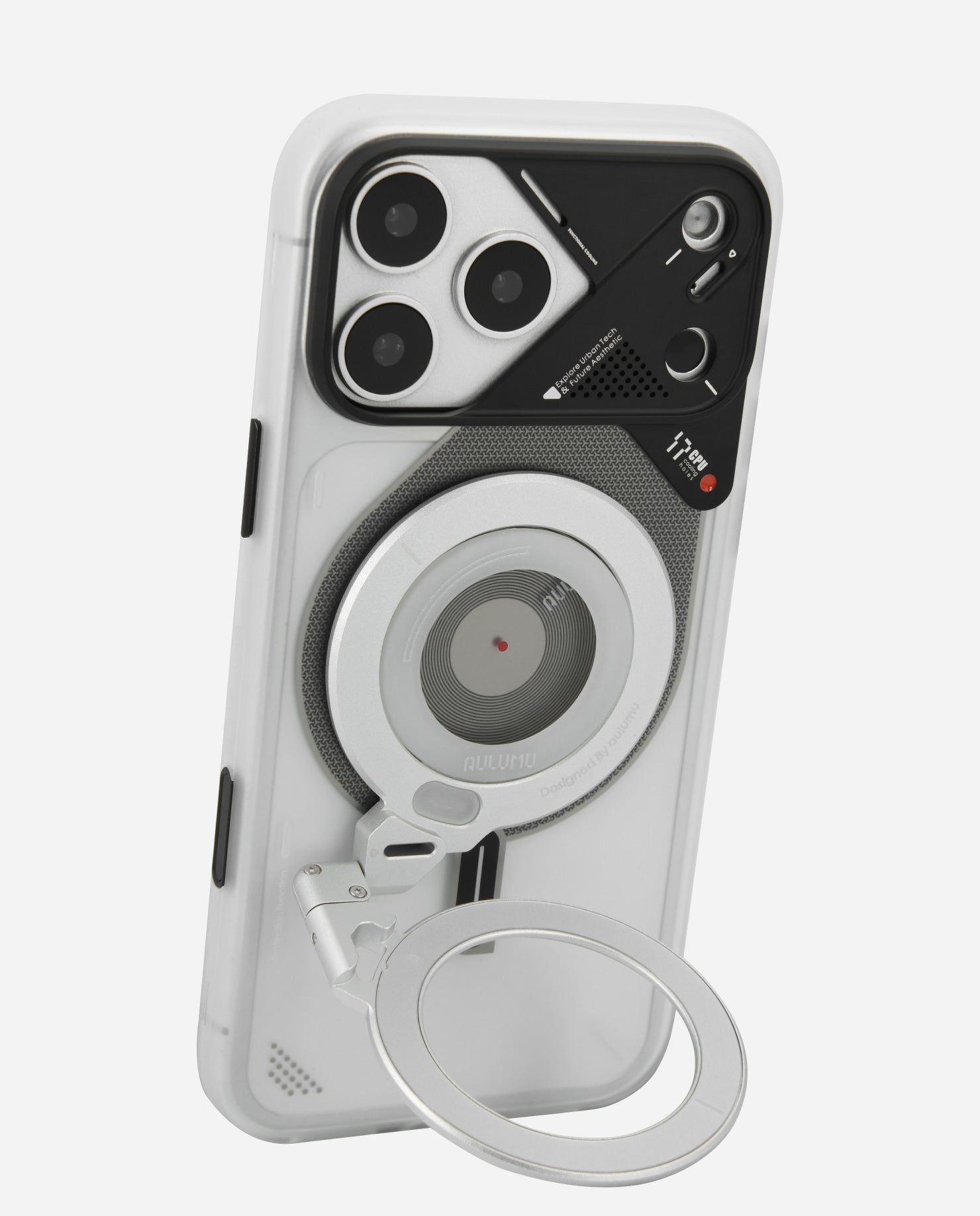 iPhone 17 Series Frosted Case & G09 Infinite 360° MagSafe Stand