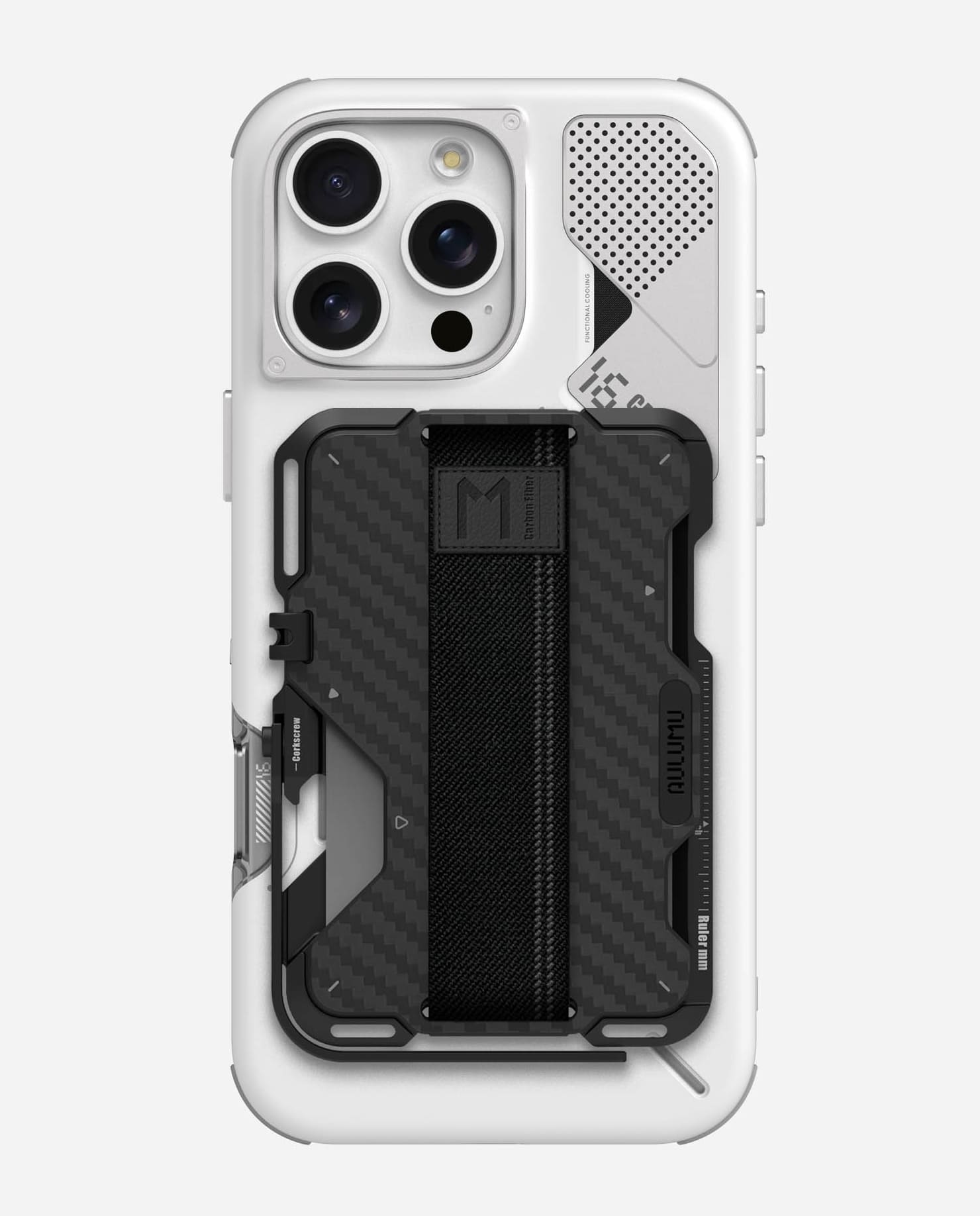 A16 Slim Shockproof Case & G03 Carbon Fiber Cover Wallet Bundle