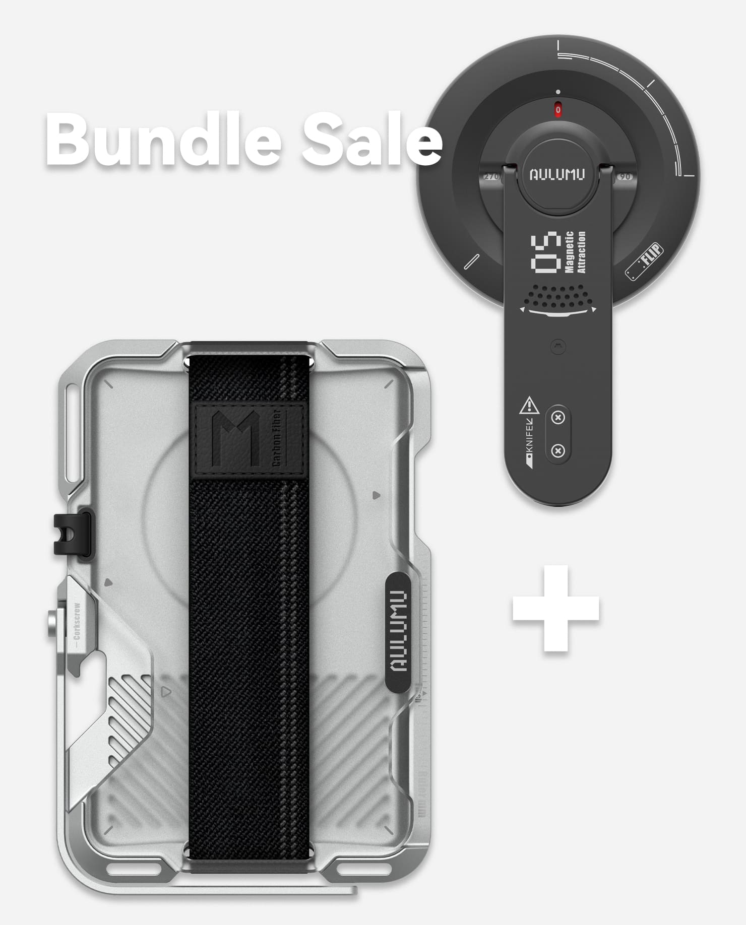 G03 Frosted Cover Wallet & G05 Air Next-Gen Hi-Per Magnetic Stand