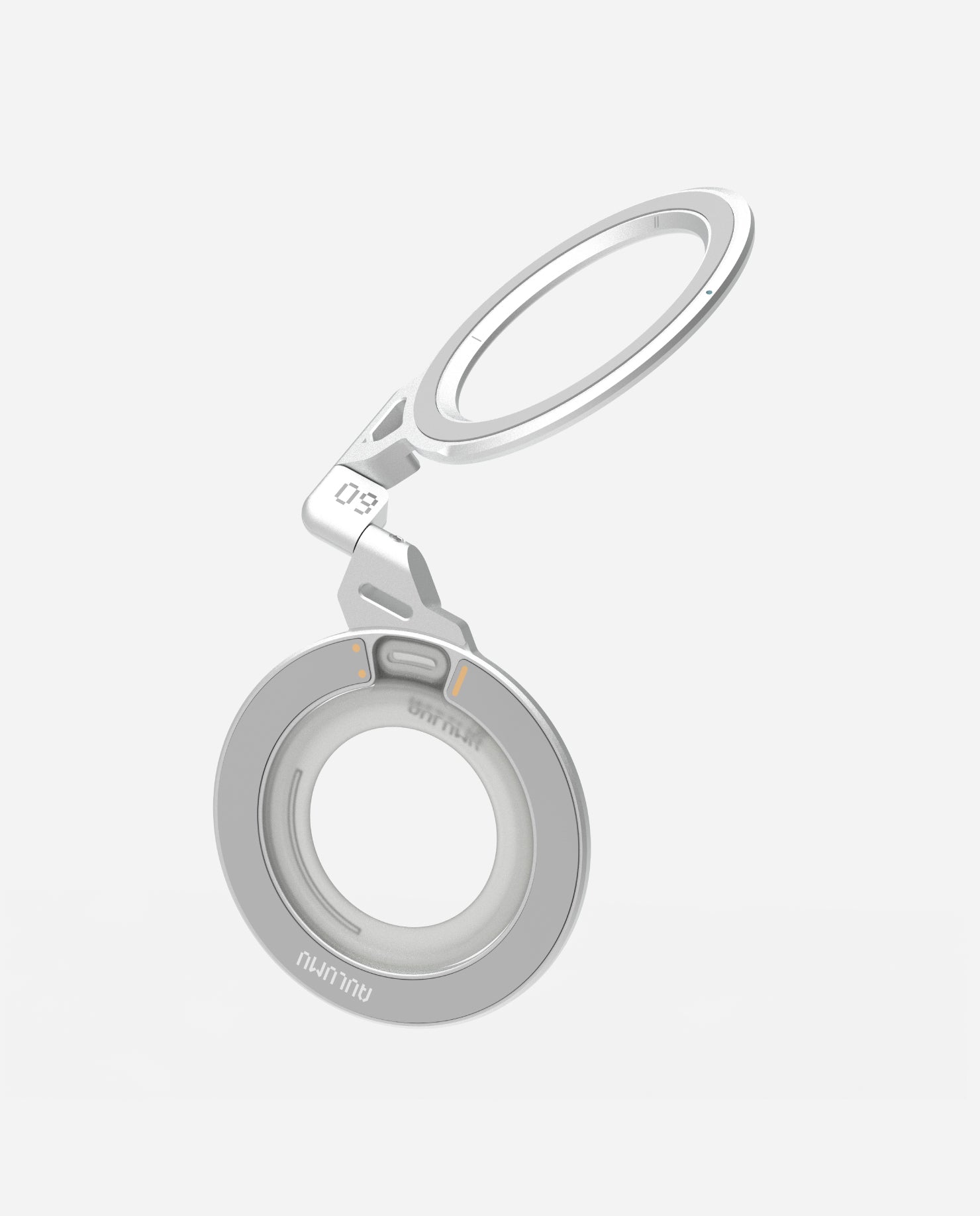 AULUMU G09 Infinite 360° MagSafe stand showcasing its three‑axis rotating ring design