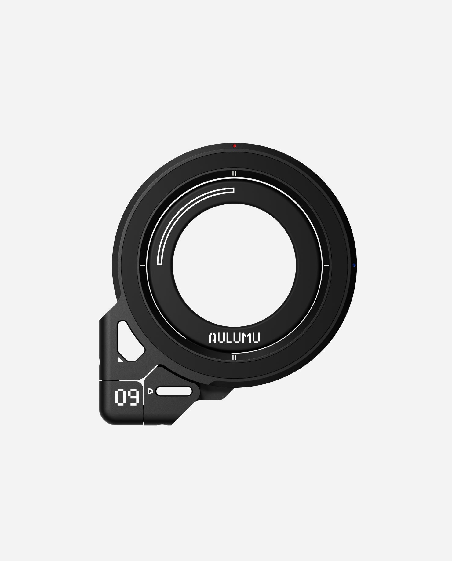 aulumu G09 Infinite 360° MagSafe stand in black, front view