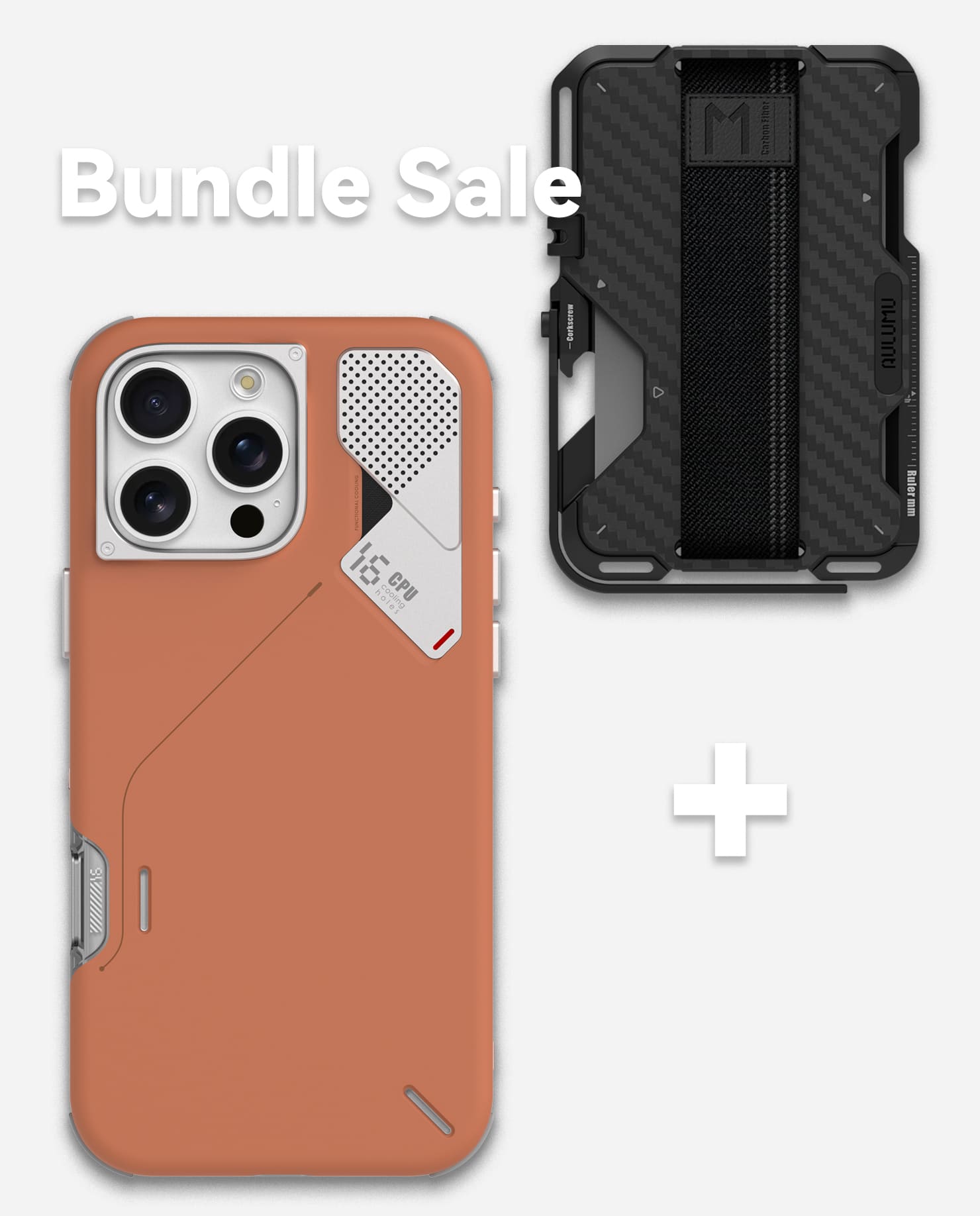A16 Slim Shockproof Case & G03 Carbon Fiber Cover Wallet Bundle