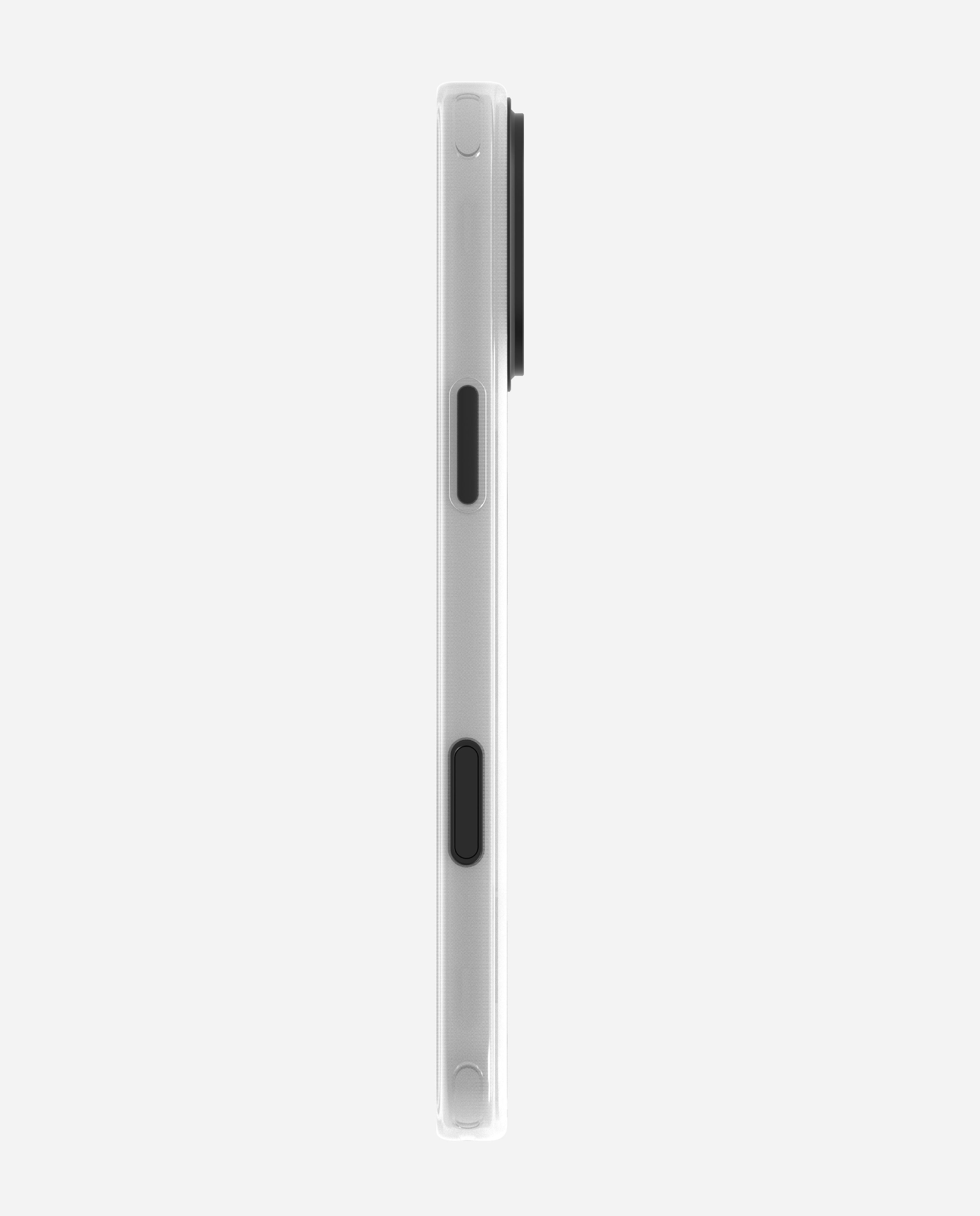 Translucent white frosted iPhone 16 Pro case