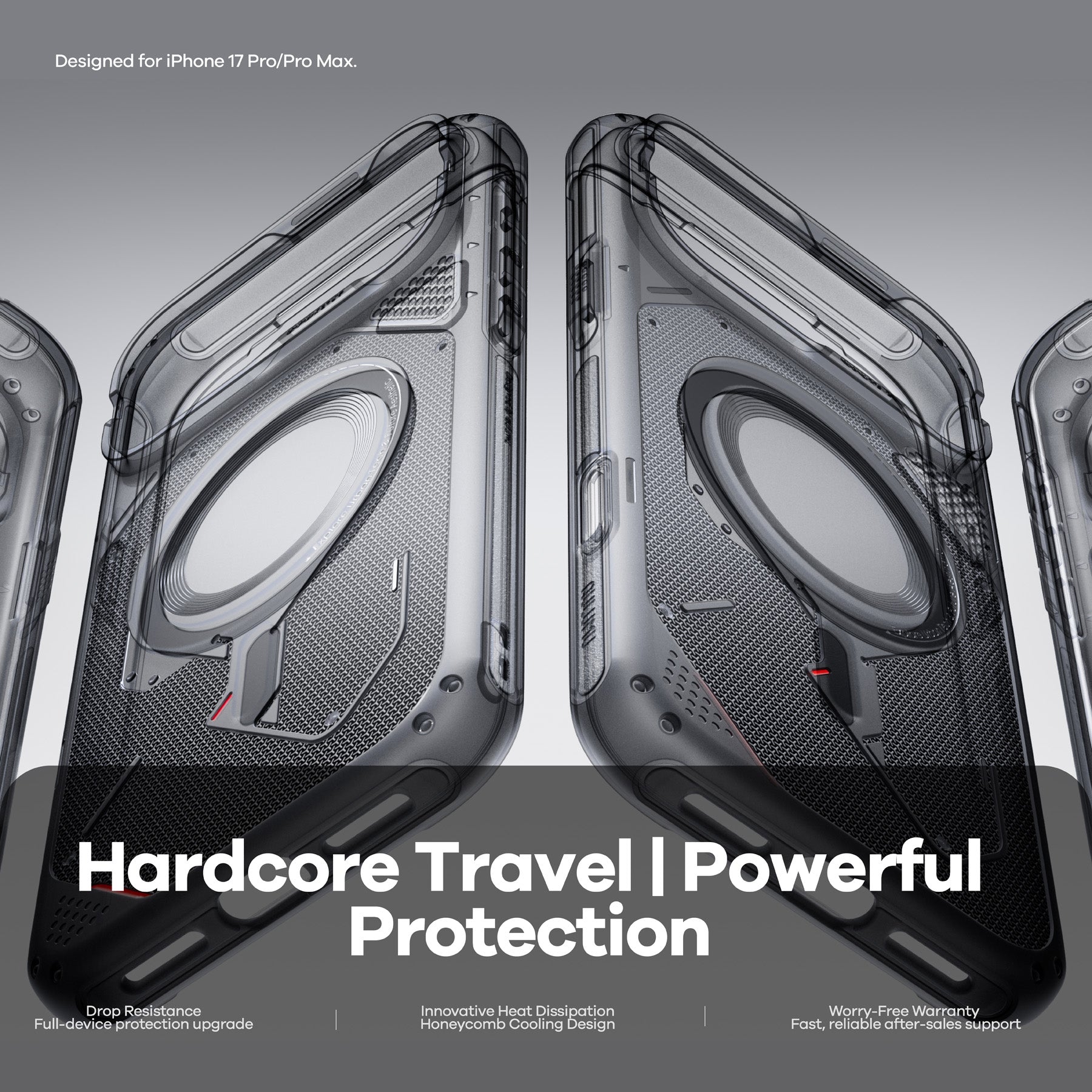 AULUMU A17 Rugged Outdoor iPhone 17 Pro / Pro Max Case | MagSafe