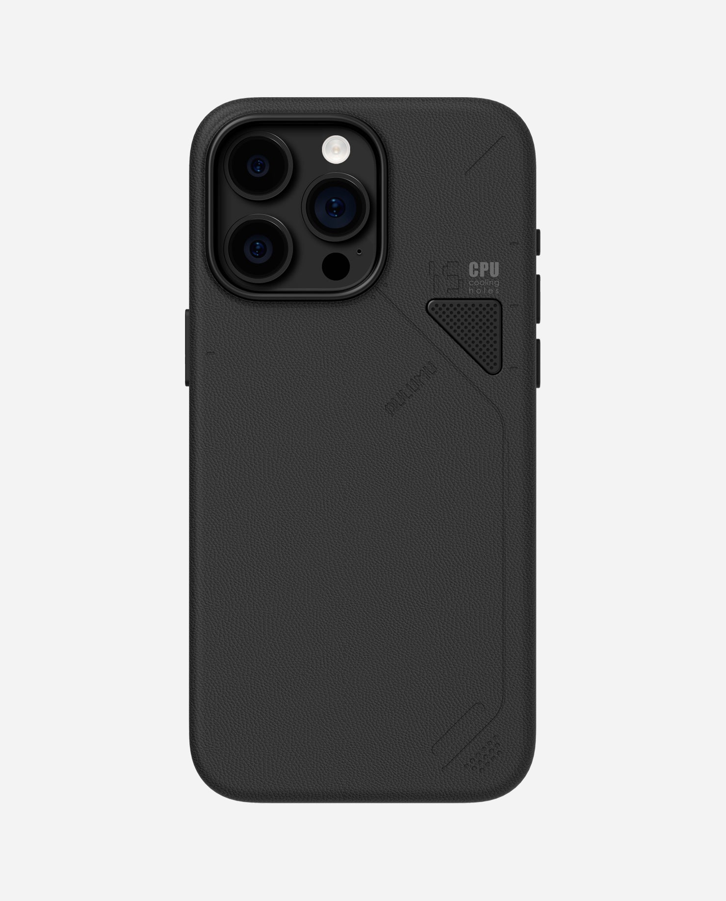 A15 Vegan Leather Case iPhone 15 Series Cooling Window Magnetic