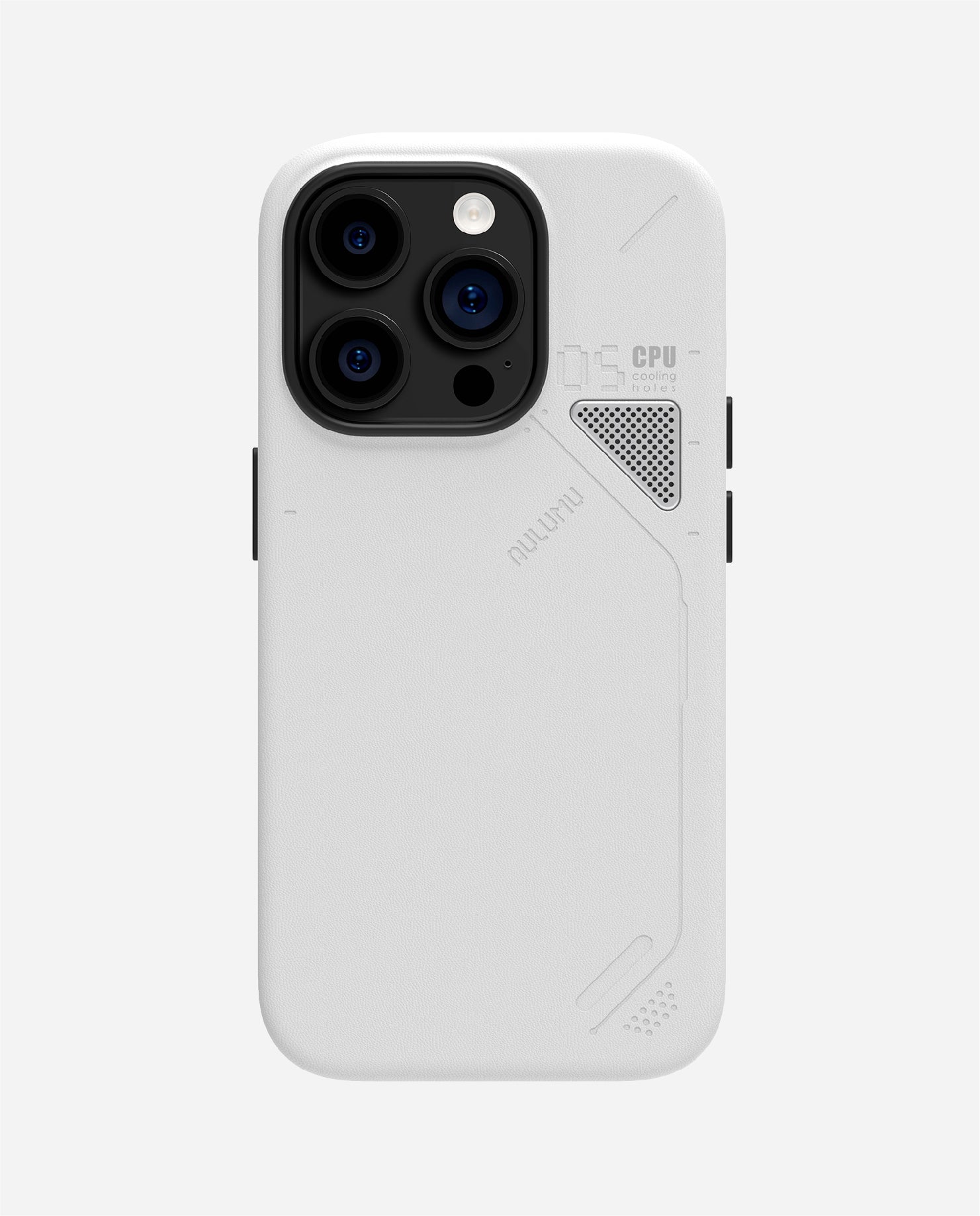 A05 Vegan Leather Case iPhone 14 Pro PM Cooling Window Magnetic