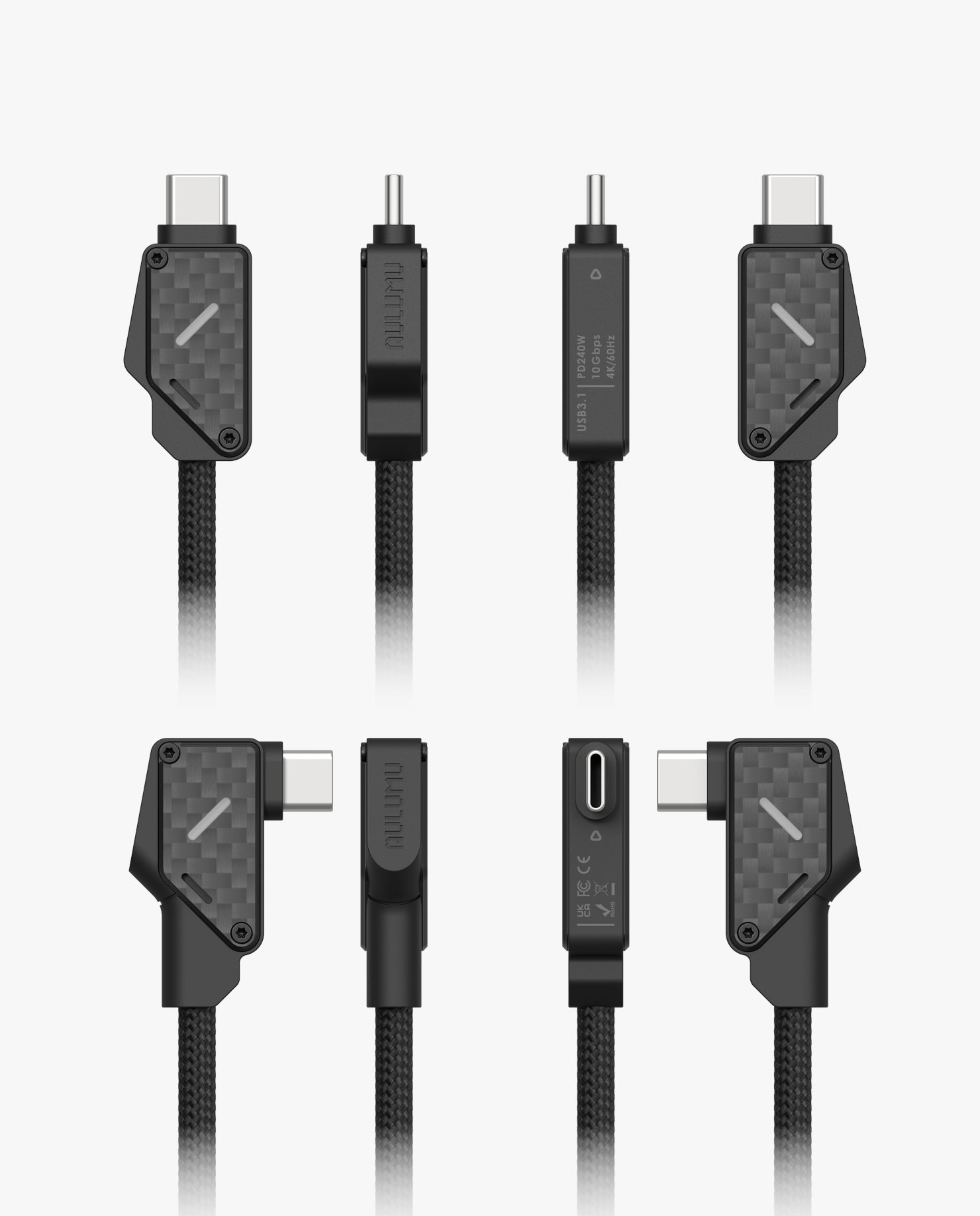 AULUMU M07 Light Carbon 240W Hi-Speed Charging & Data Cable