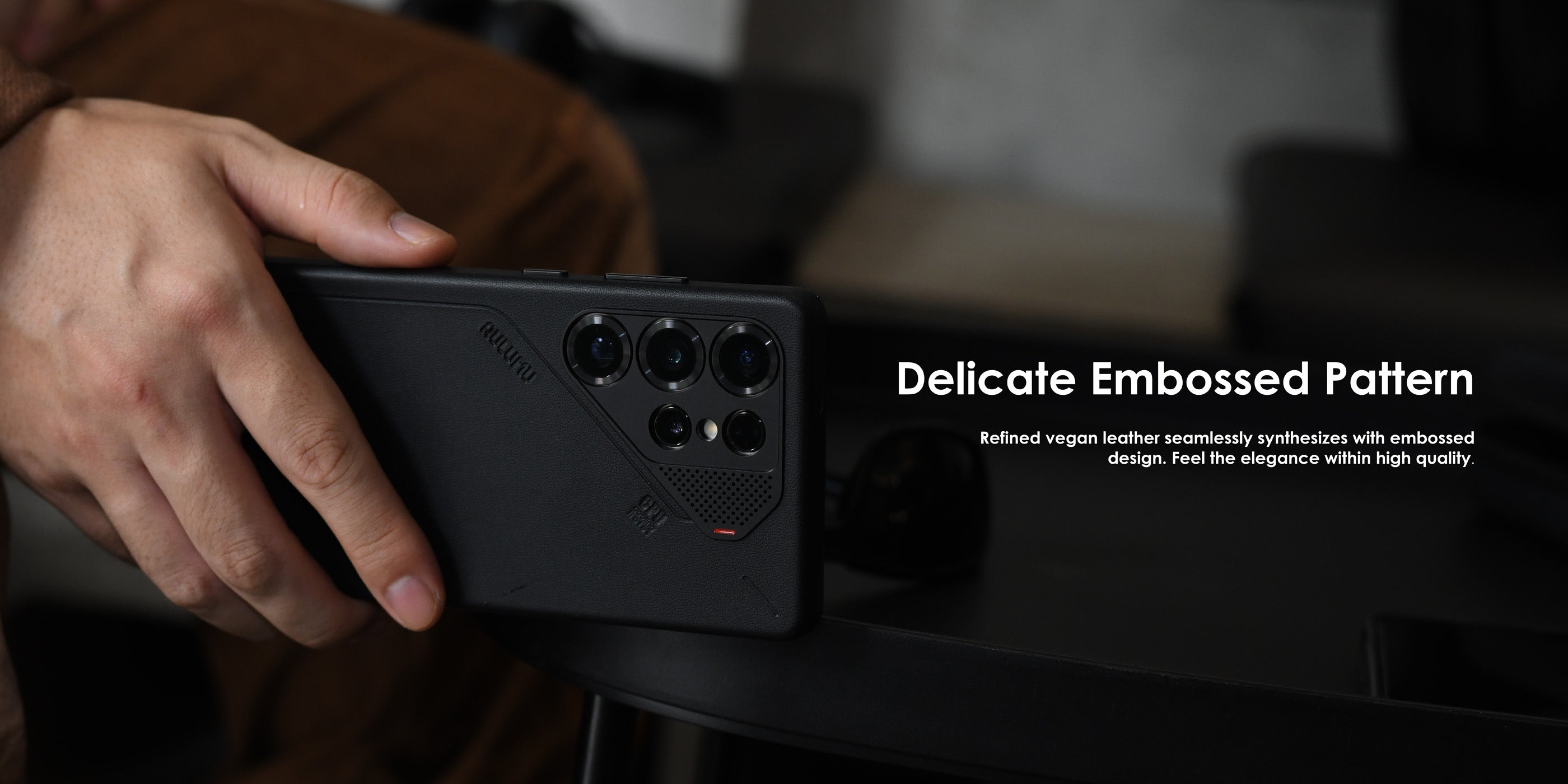 S25 Vegan Leather Case for Samsung Galaxy S25 Ultra | delicate embossed pattern