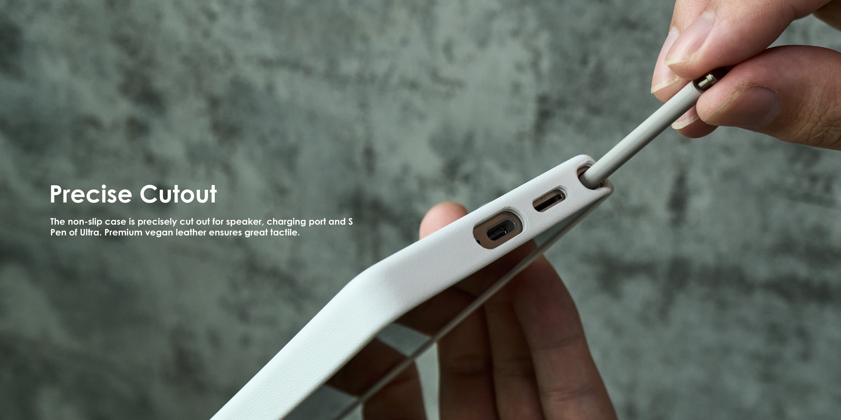 S25 Vegan Leather Case for Samsung Galaxy S25 Ultra | precise cutout