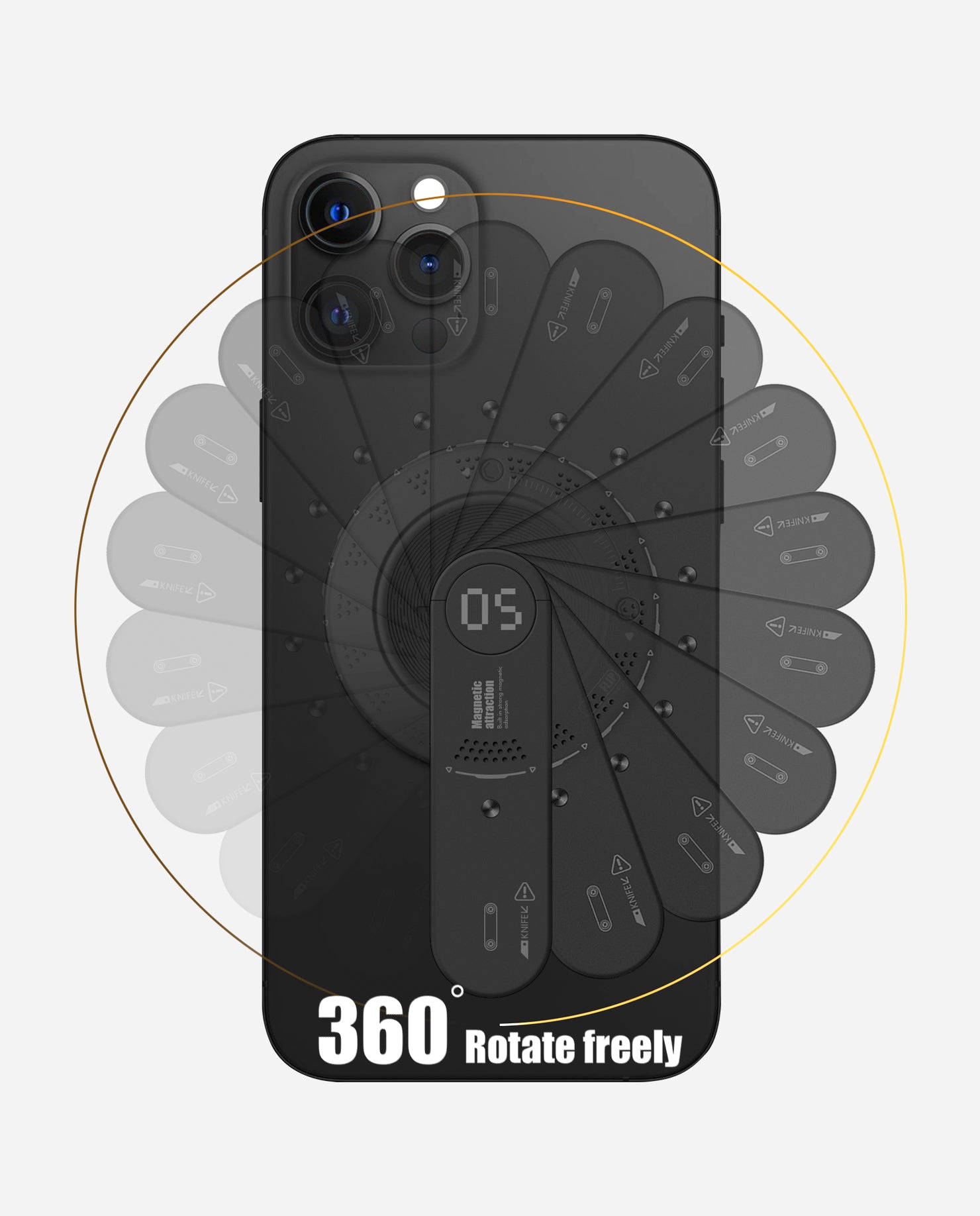 Porte-téléphone réglable rotation 360C°