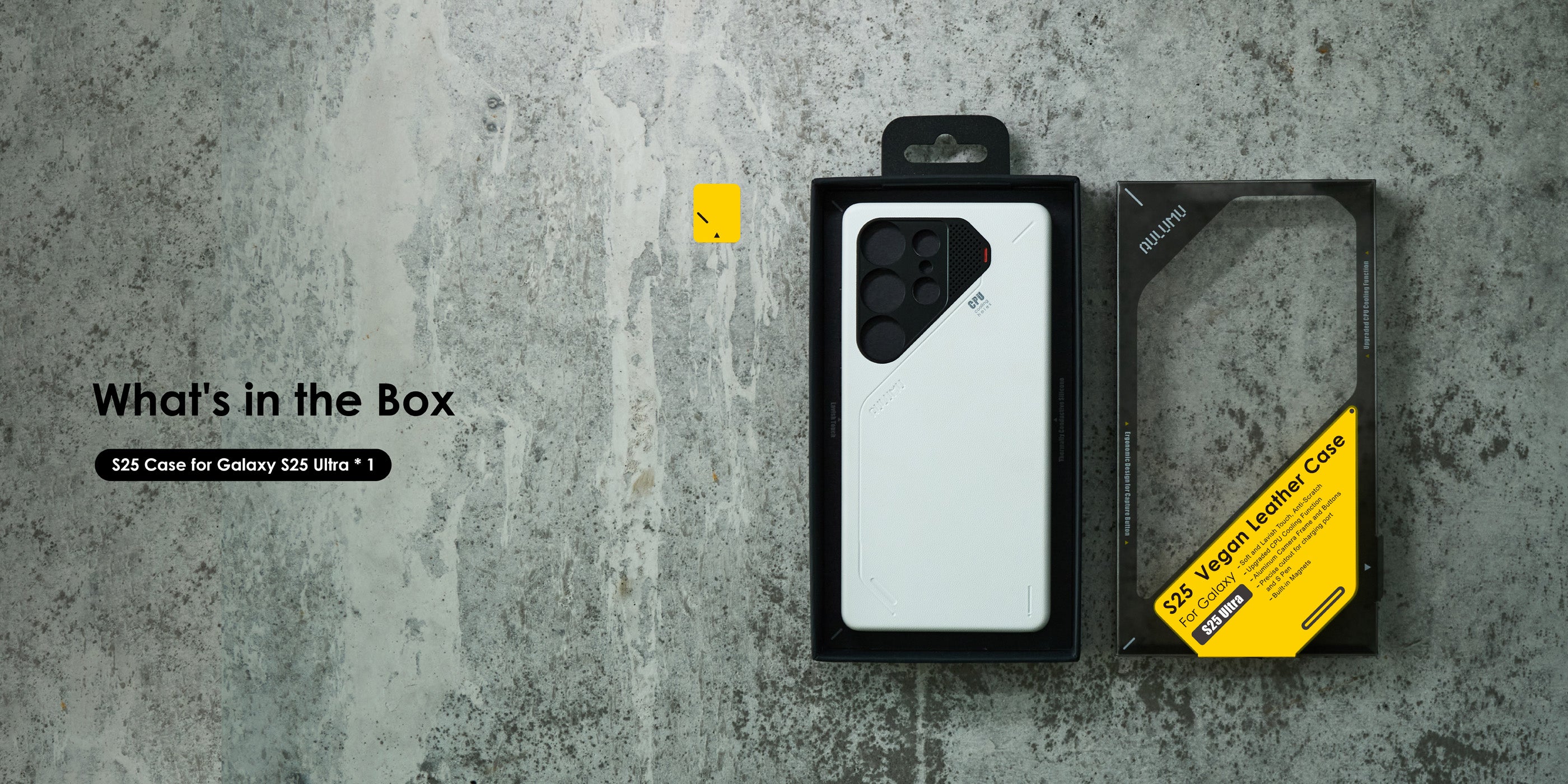 S25 Vegan Leather Case for Samsung Galaxy S25 Ultra | what's in the box