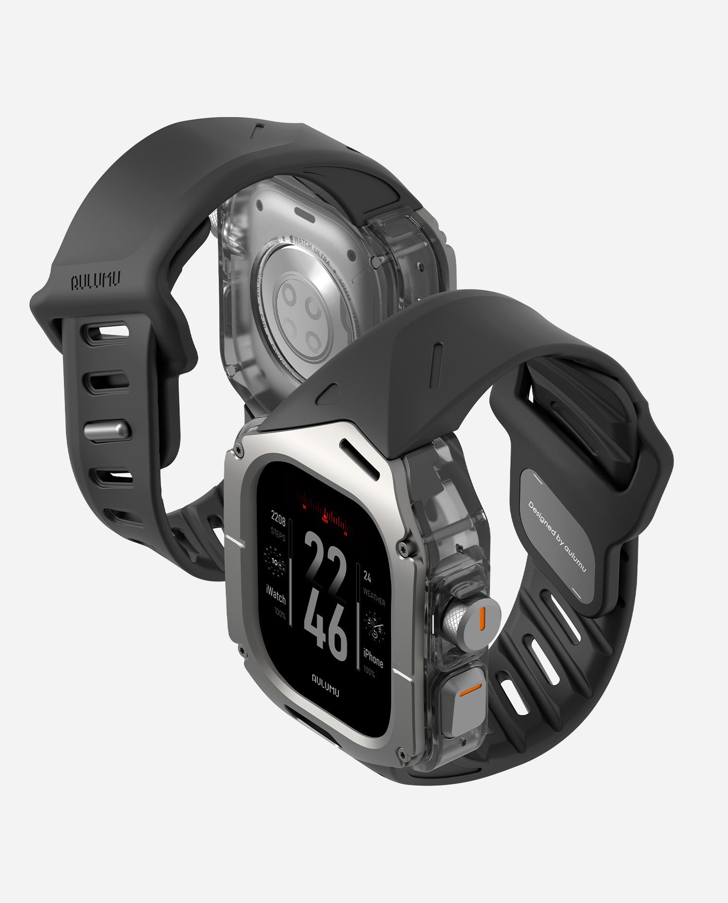 A01 Case with Band for Apple Watch Ultra | Titanium Cover | FKM Band