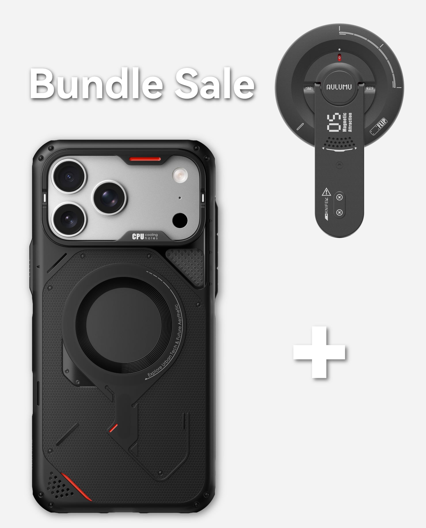 iPhone 17 Pro / Pro Max Rugged Outdoor Case & G05 Air Next-Gen Hi-Per Magnetic Stand