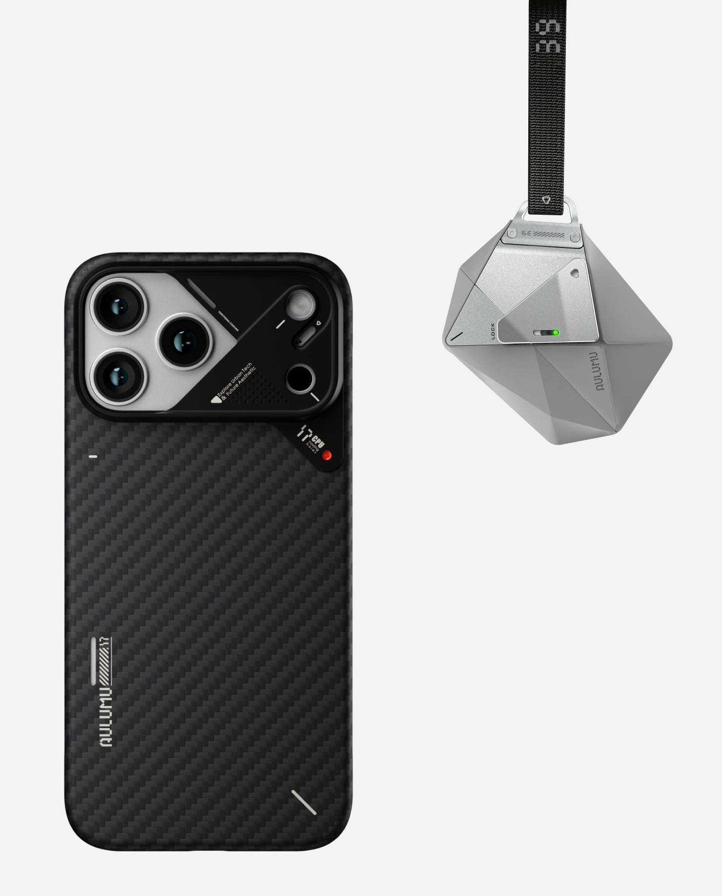A17 Aramid Fiber Case for iPhone 17 Series & A39 Geometric Case for Ai