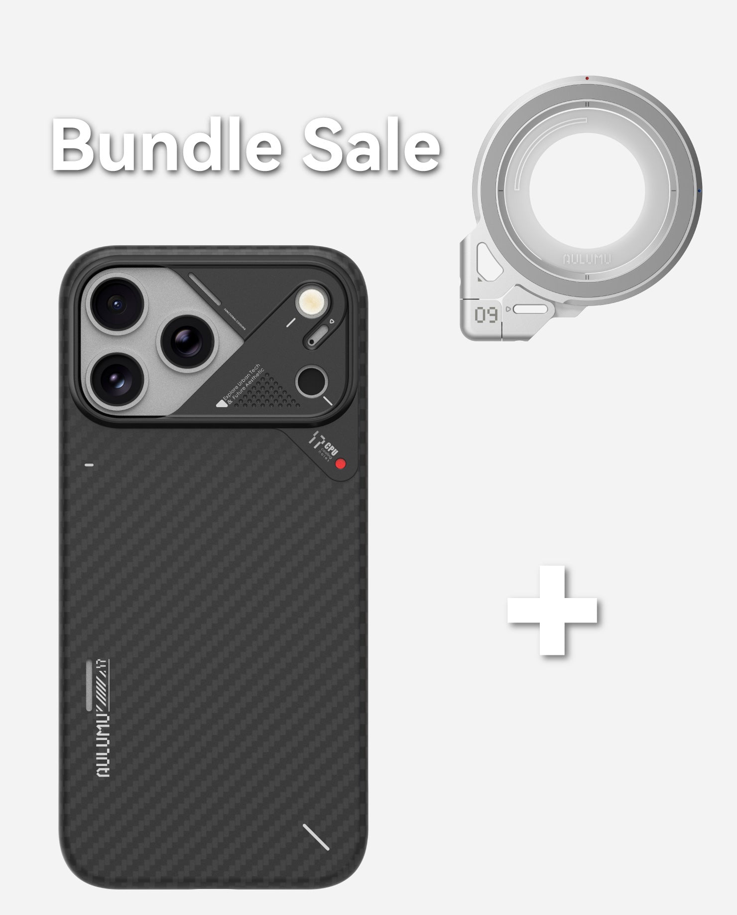 iPhone 17 Series Aramid Fiber Case & G09 Infinite 360° MagSafe Stand