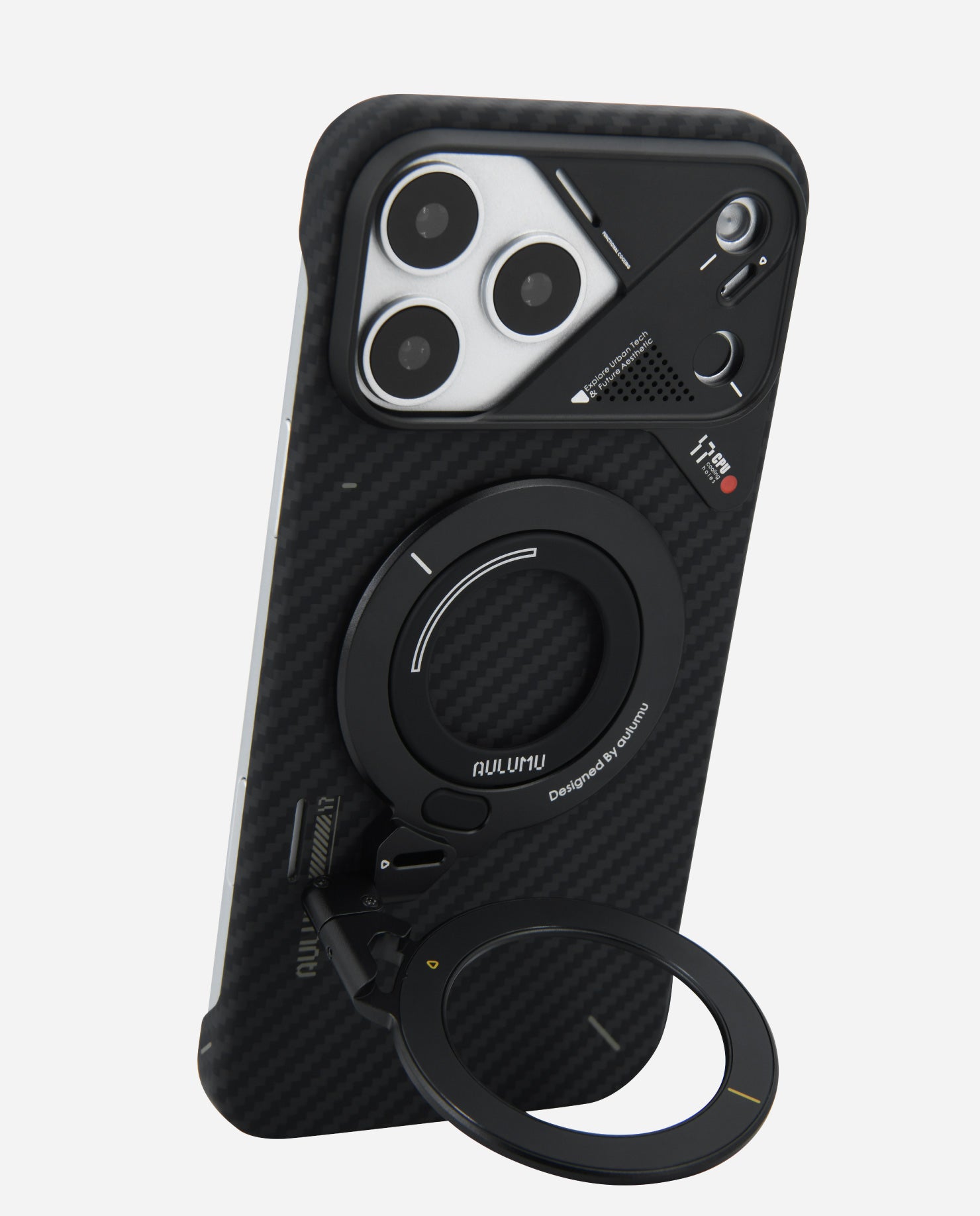 iPhone 17 Series Aramid Fiber Case & G09 Infinite 360° MagSafe Stand