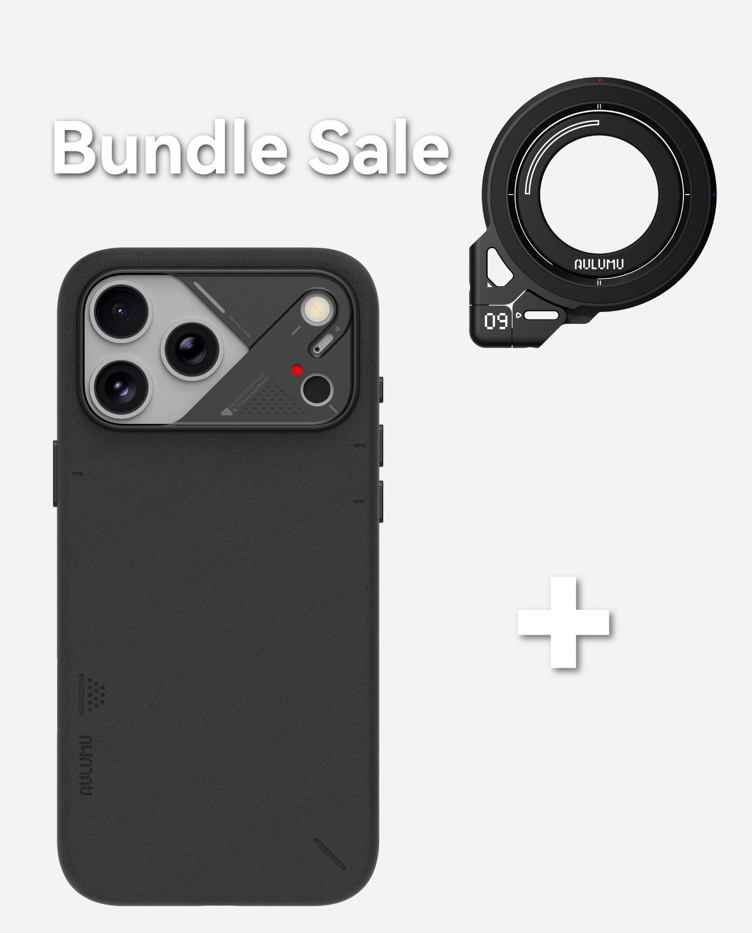 iPhone 17 Series Vegan Leather Case & G09 Infinite 360° MagSafe Stand