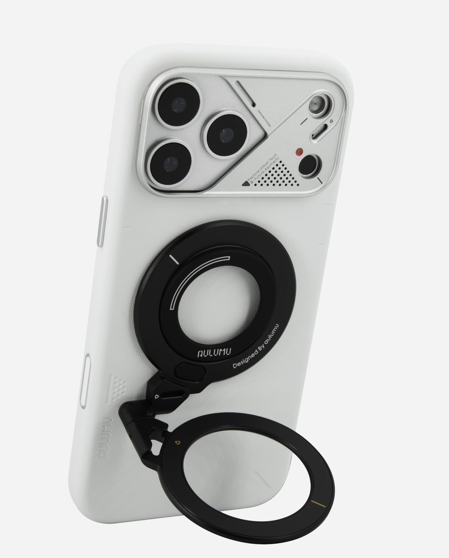 iPhone 17 Series Vegan Leather Case & G09 Infinite 360° MagSafe Stand