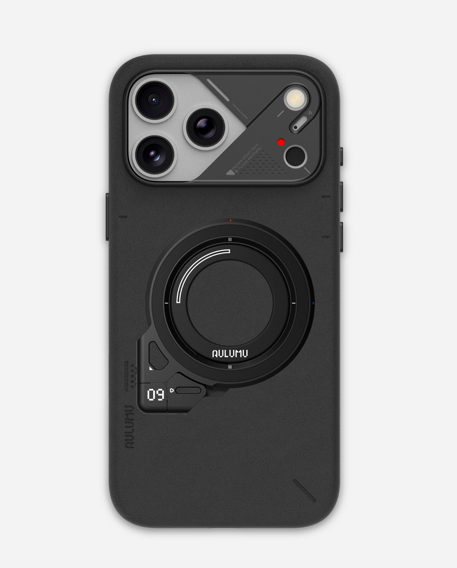 iPhone 17 Series Vegan Leather Case & G09 Infinite 360° MagSafe Stand