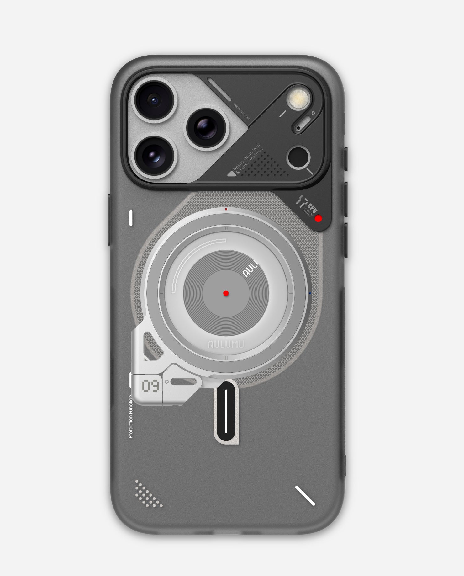 iPhone 17 Series Frosted Case & G09 Infinite 360° MagSafe Stand