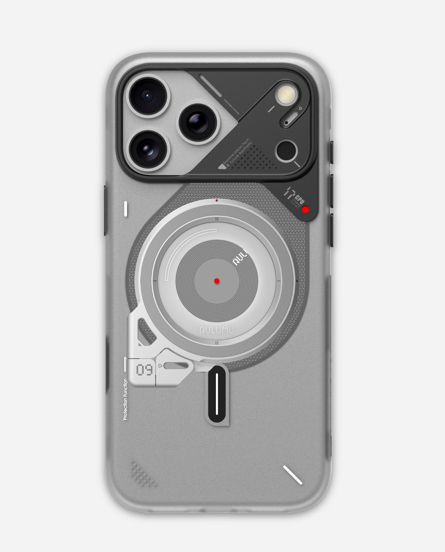 iPhone 17 Series Frosted Case & G09 Infinite 360° MagSafe Stand