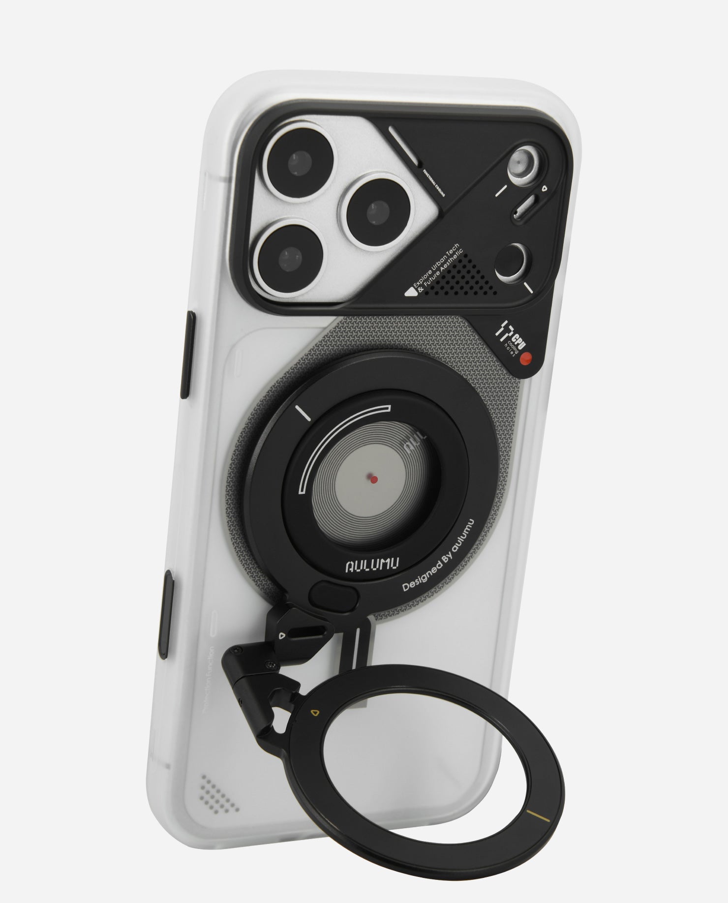 Aulumu A17 G09 ケース スマホリング セット A17 iPhone 17 Series Frosted Case & G09 Infinite 360° Magnetic Stand