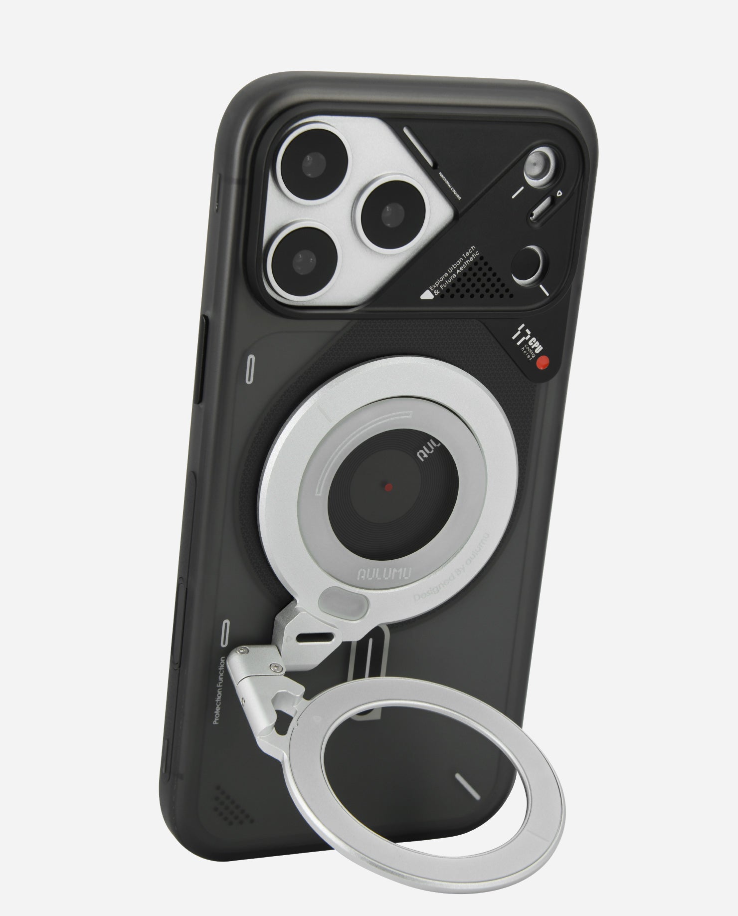 iPhone 17 Series Frosted Case & G09 Infinite 360° MagSafe Stand