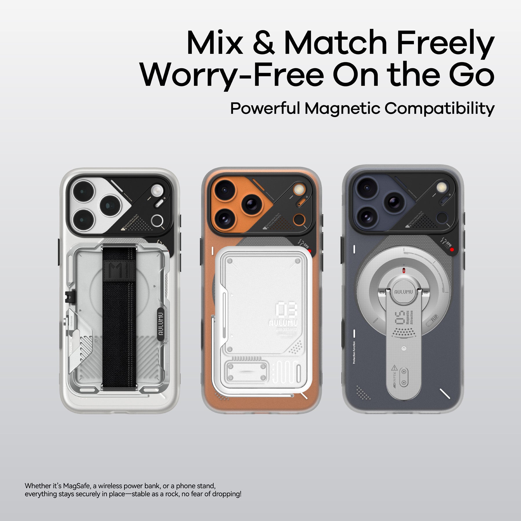 AULUMU A17 Frosted iPhone 17 Pro Series Case | MagSafe Glow