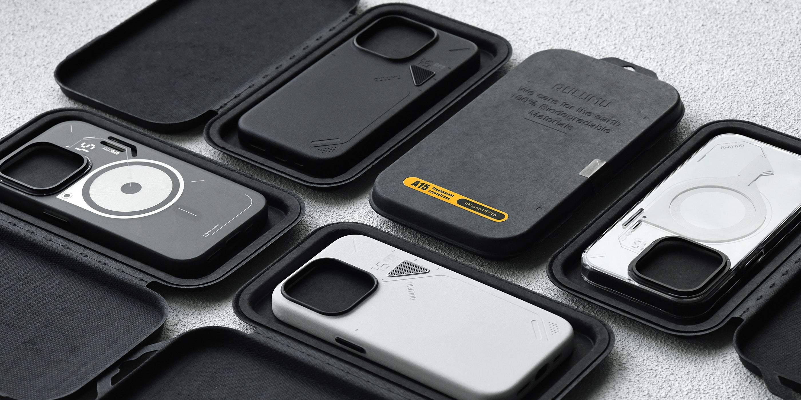 Amazon.com: Aulumu A15 Vegan Leather for iPhone 15 Pro Max