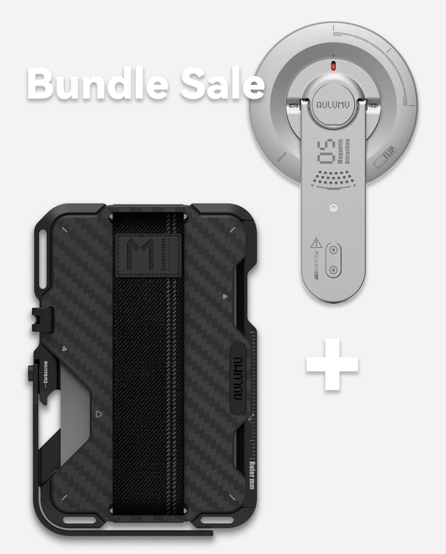 G03 Carbon Fiber Cover Wallet & G05 Air Next-Gen Hi-Per Magnetic Stand