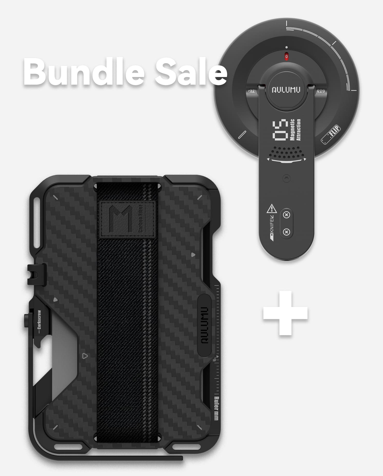 G03 Carbon Fiber Cover Wallet & G05 Air Next-Gen Hi-Per Magnetic Stand
