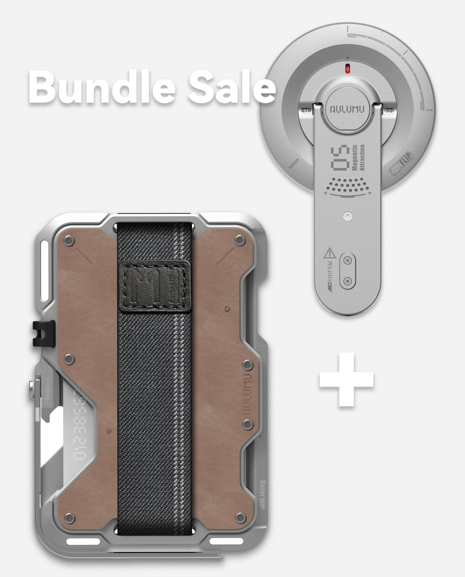 G03 Genuine Leather Cover Wallet & G05 Air Next-Gen Hi-Per Magnetic Stand