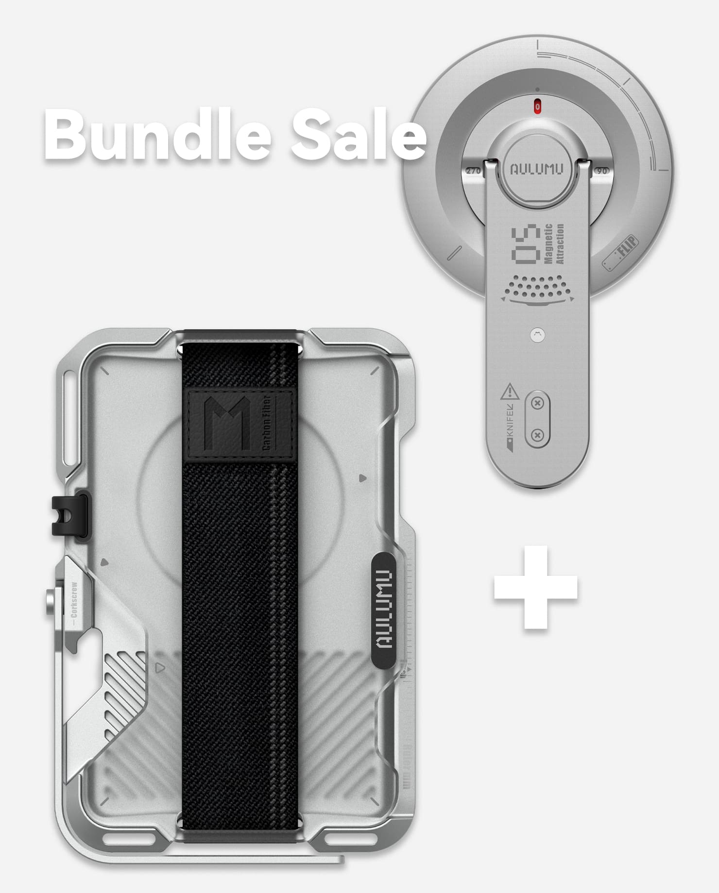 G03 Frosted Cover Wallet & G05 Air Next-Gen Hi-Per Magnetic Stand