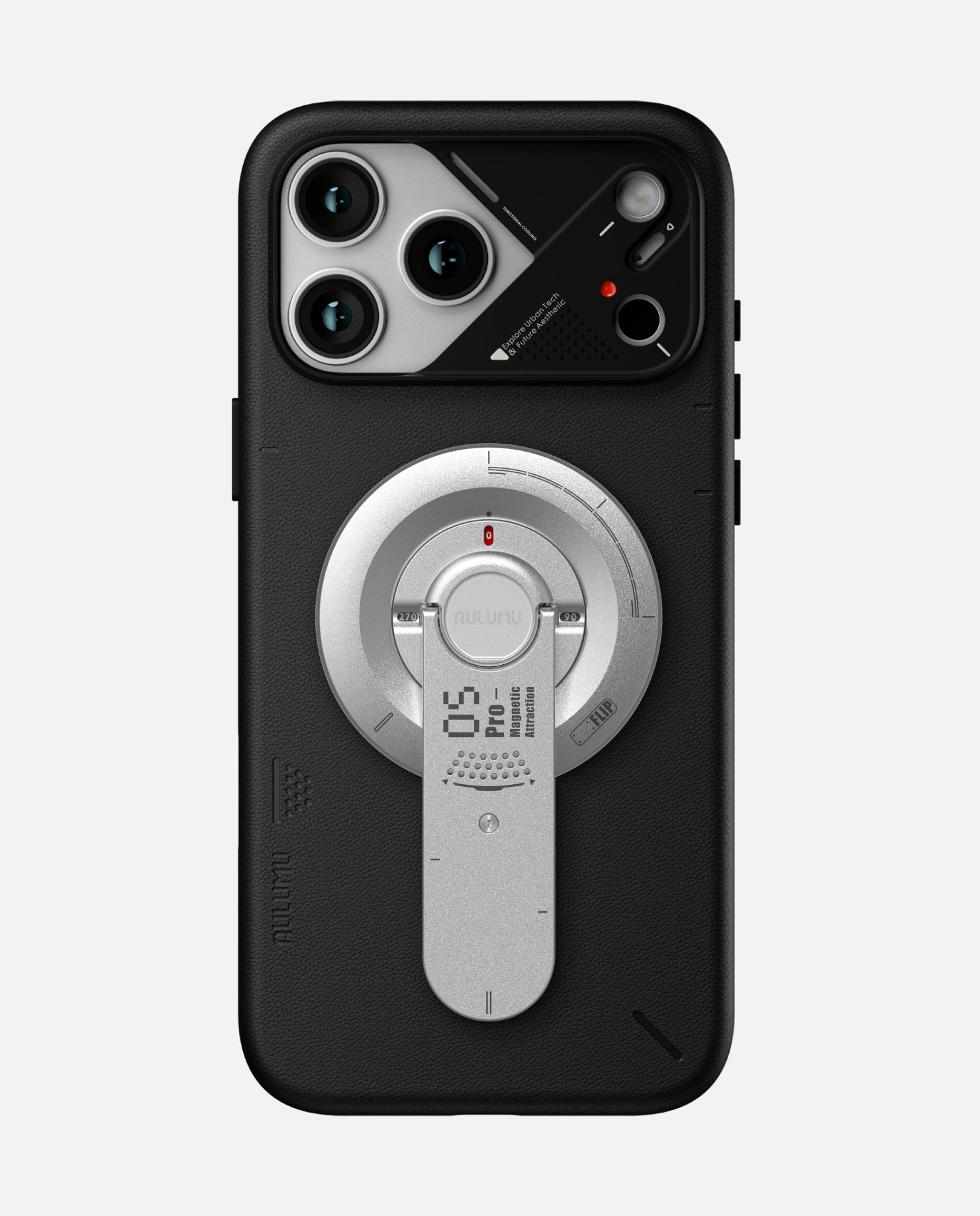 iPhone 17 Pro/Pro Max Vegan Leather Case & G05 Pro Multi-Function Mag Kickstand