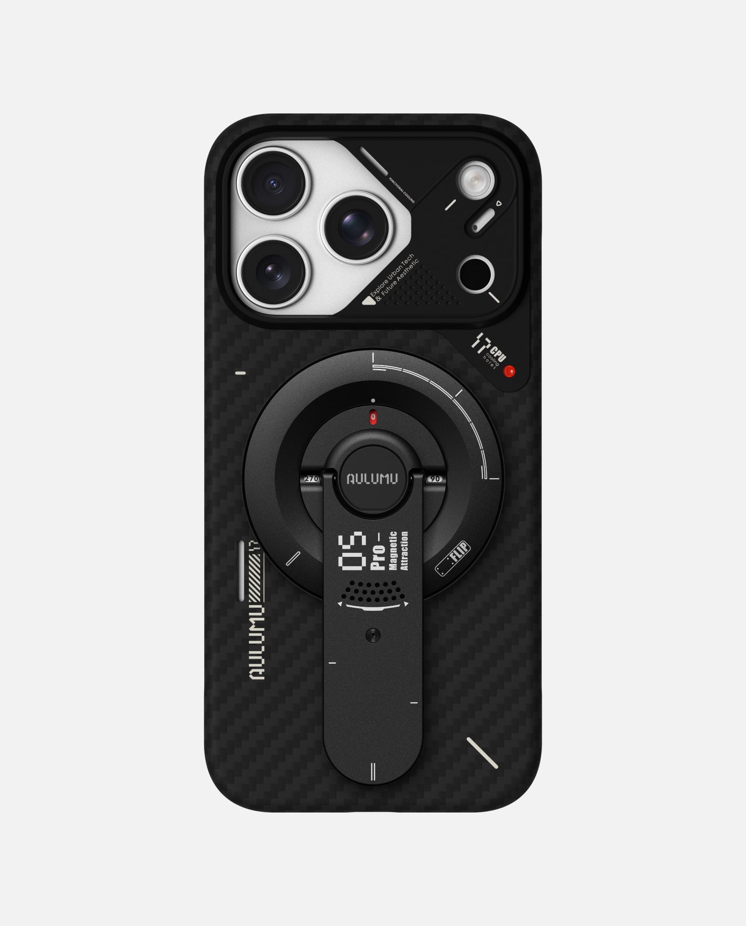 A17 iPhone 17 Series Aramid Fiber Case & G05 Pro Multi-Function Mag Kickstand